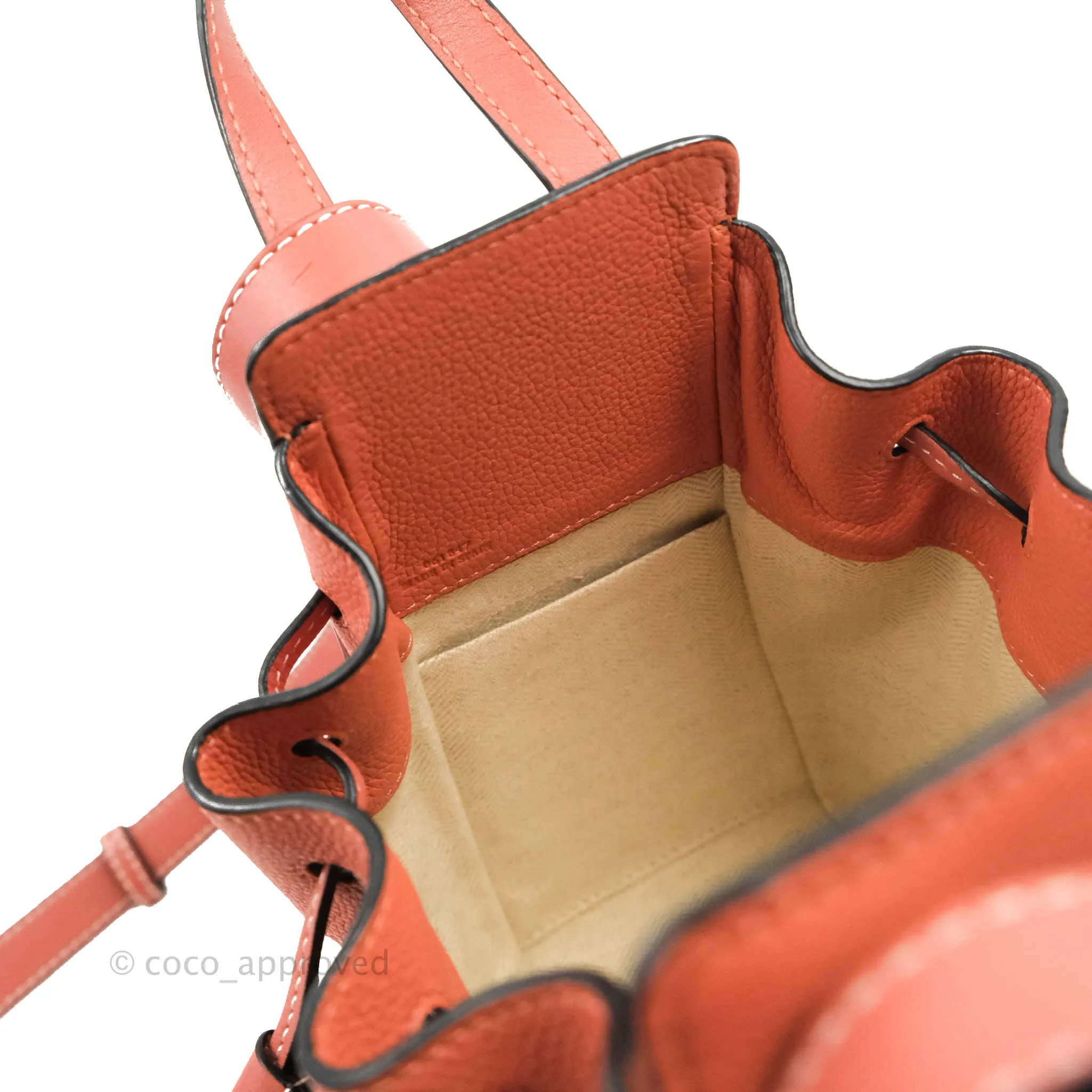Loewe Mini Hammock Drawstring Pink Tulip Calfskin
