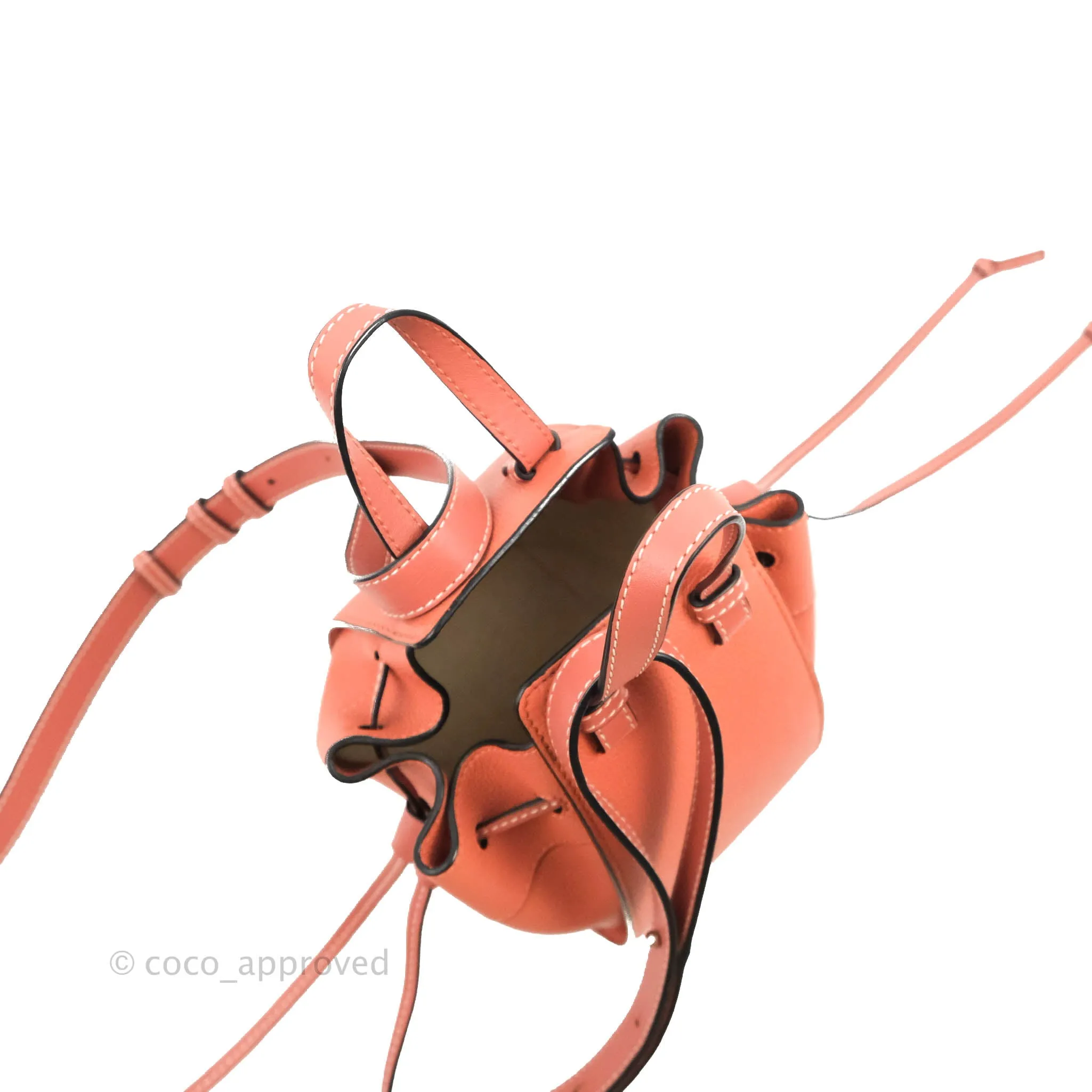 Loewe Mini Hammock Drawstring Pink Tulip Calfskin