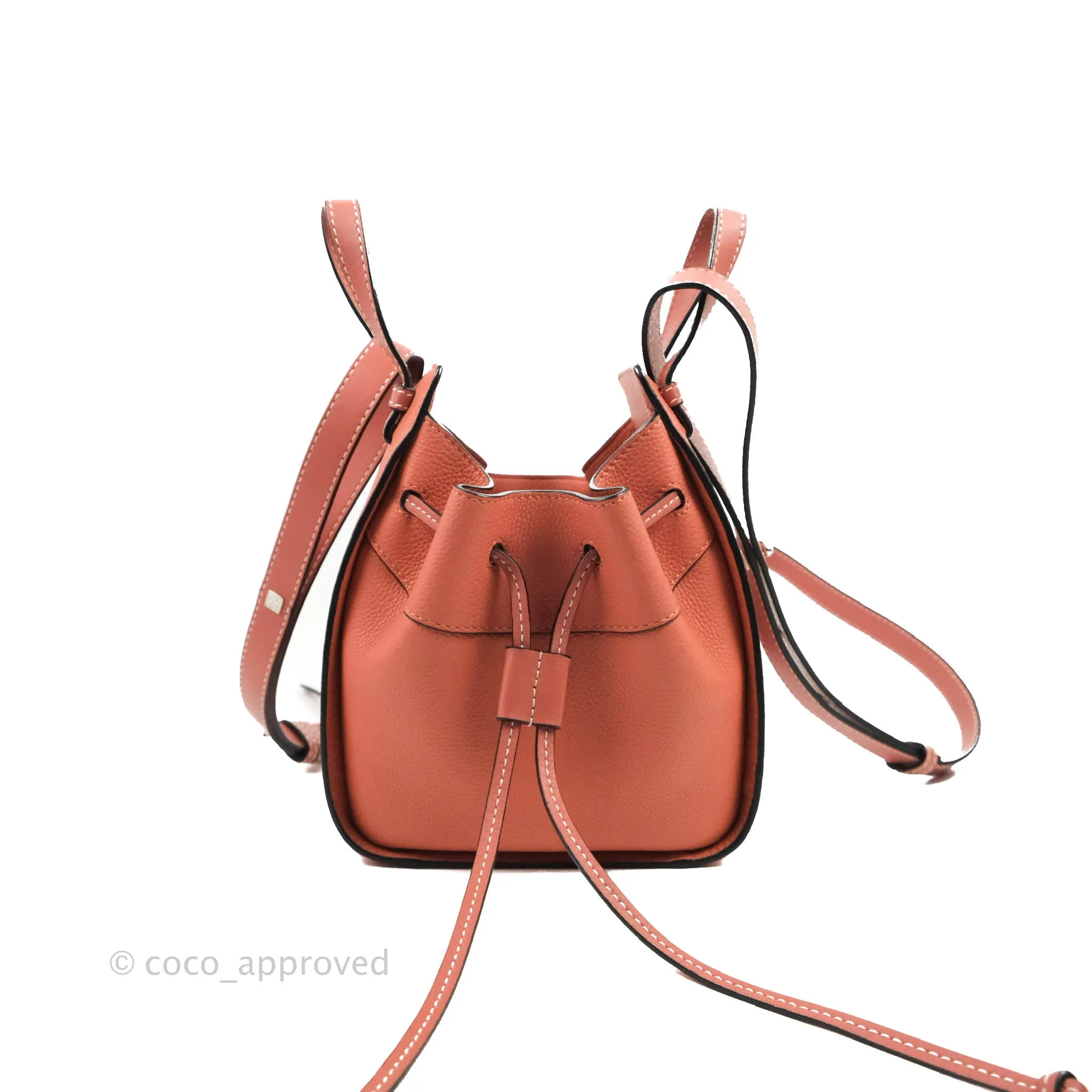 Loewe Mini Hammock Drawstring Pink Tulip Calfskin