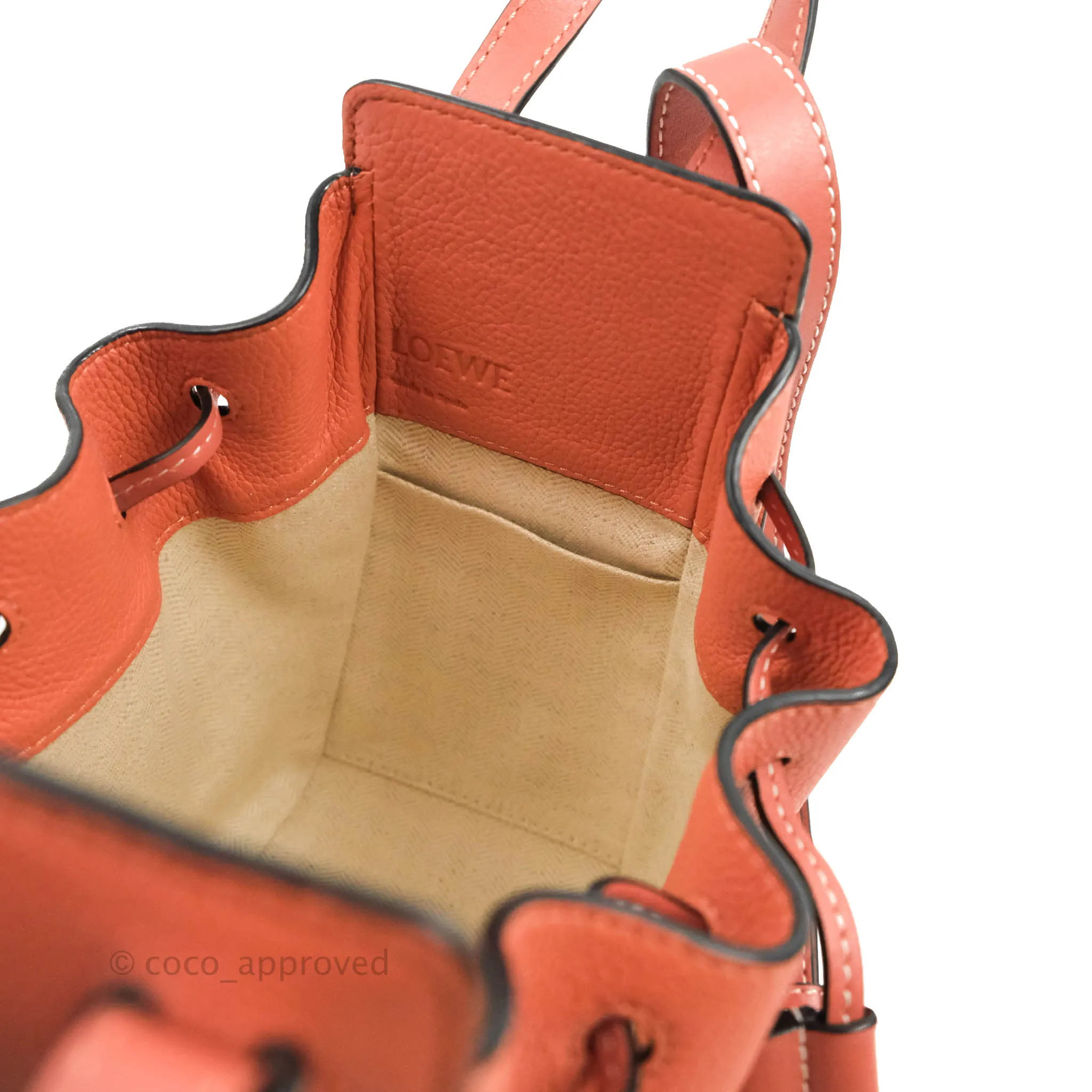 Loewe Mini Hammock Drawstring Pink Tulip Calfskin