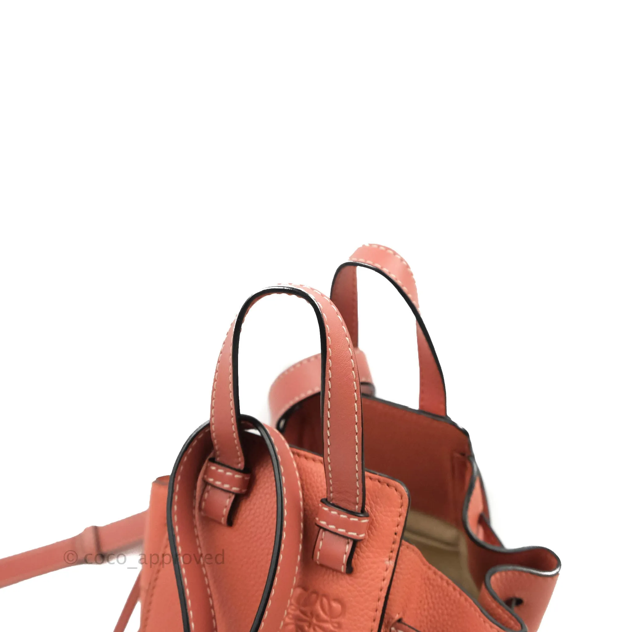 Loewe Mini Hammock Drawstring Pink Tulip Calfskin