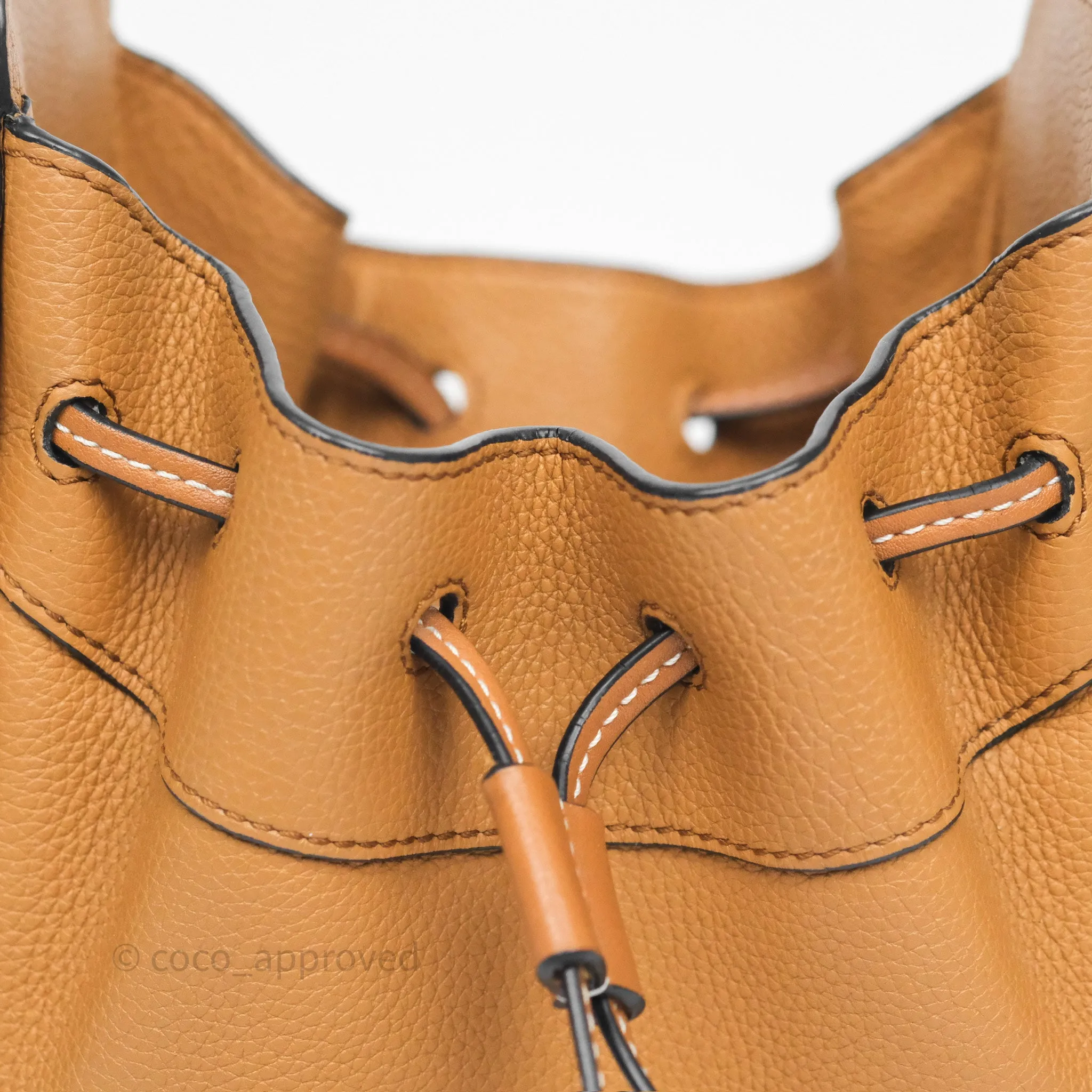 Loewe Mini Hammock Drawstring Tan Calfskin