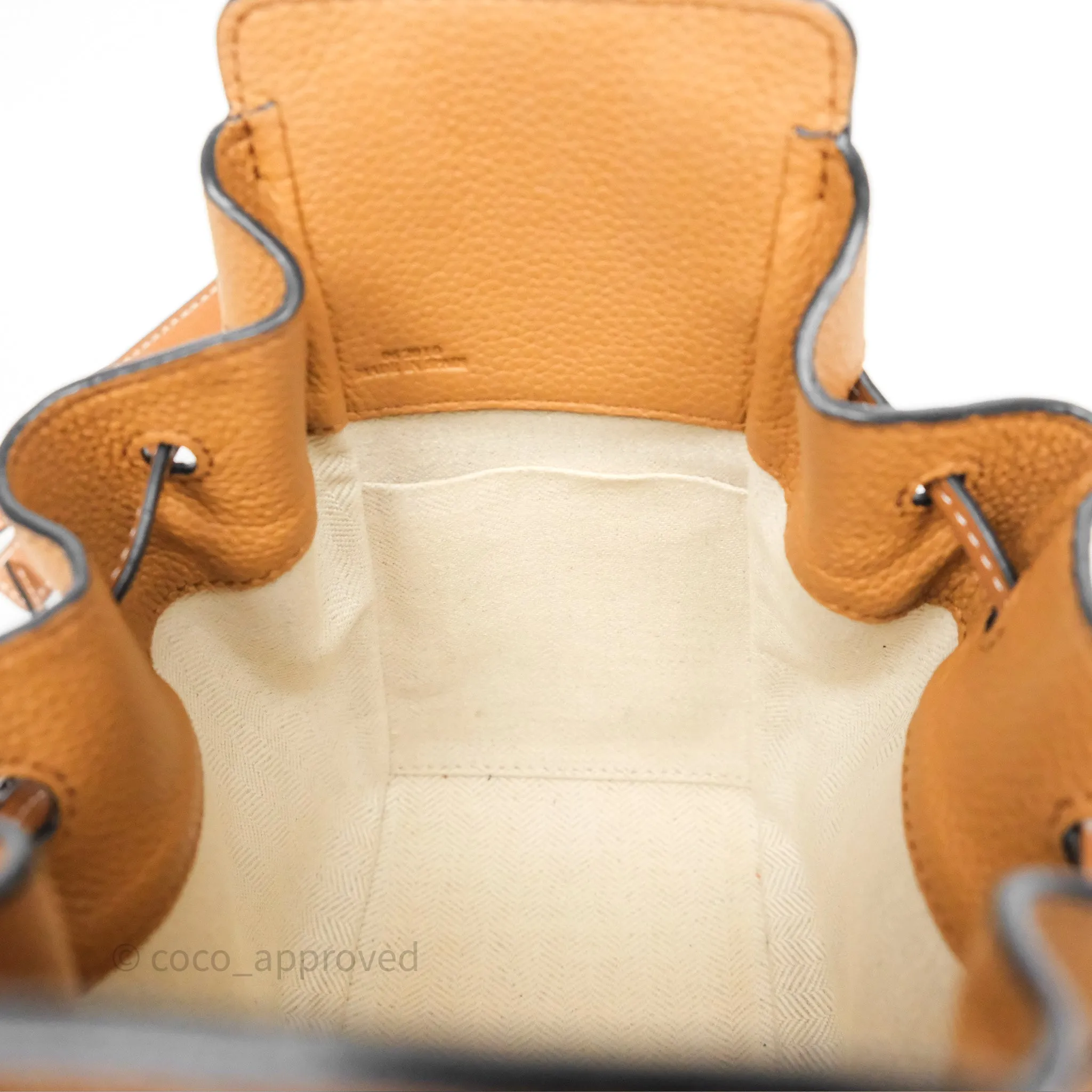 Loewe Mini Hammock Drawstring Tan Calfskin
