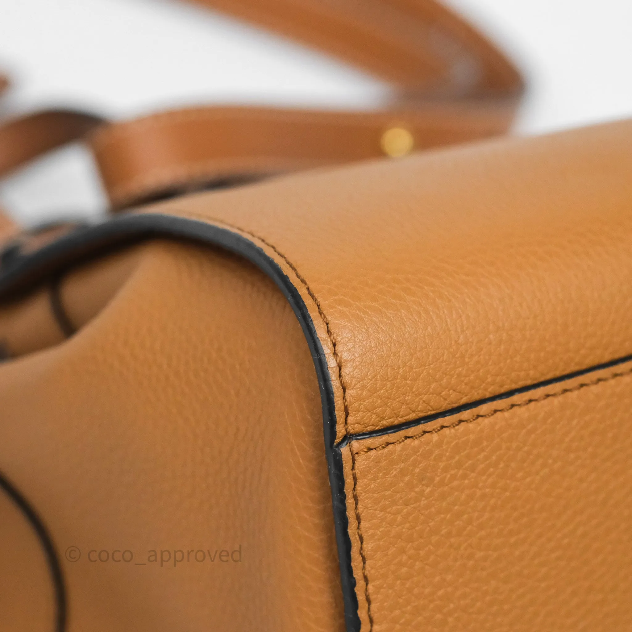 Loewe Mini Hammock Drawstring Tan Calfskin