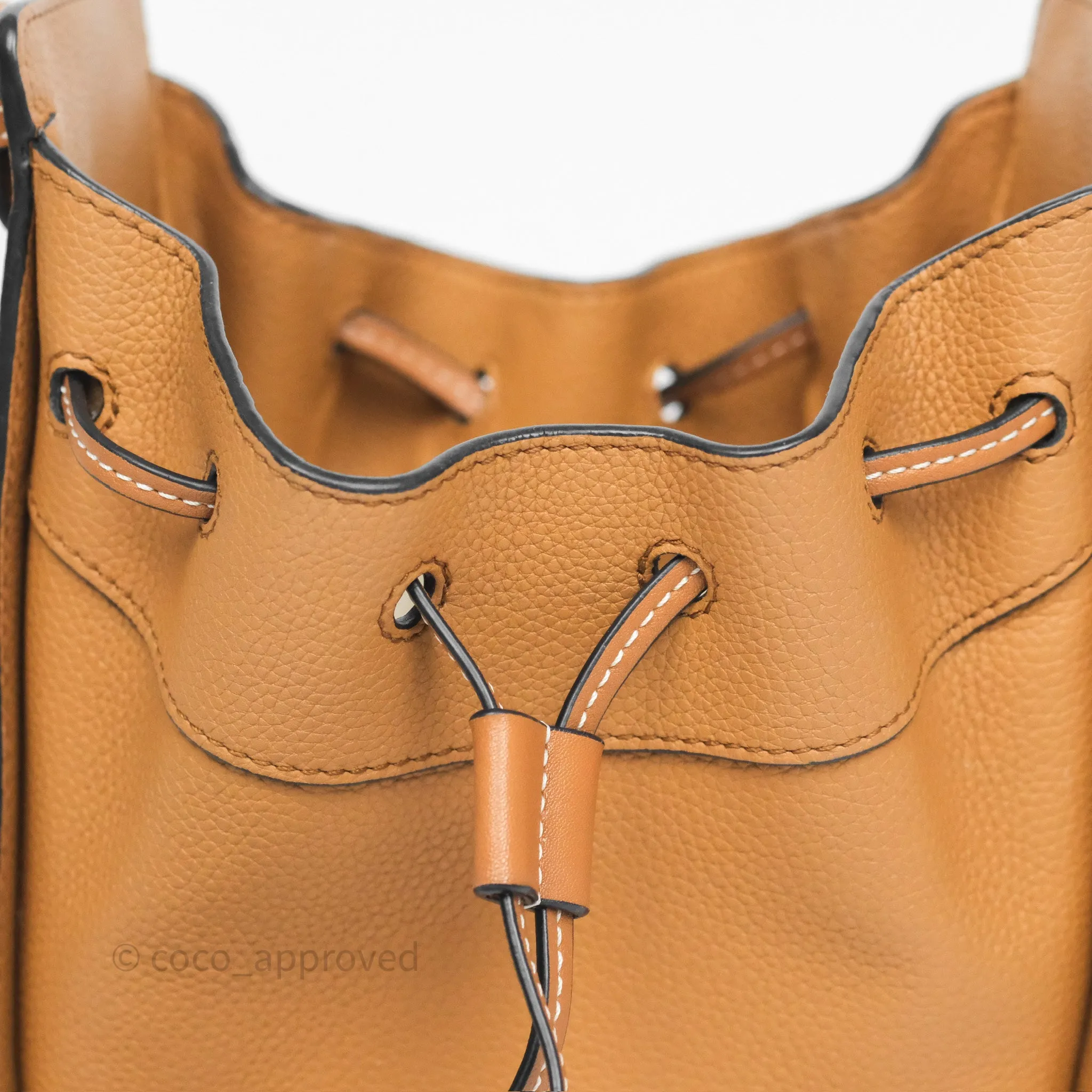 Loewe Mini Hammock Drawstring Tan Calfskin