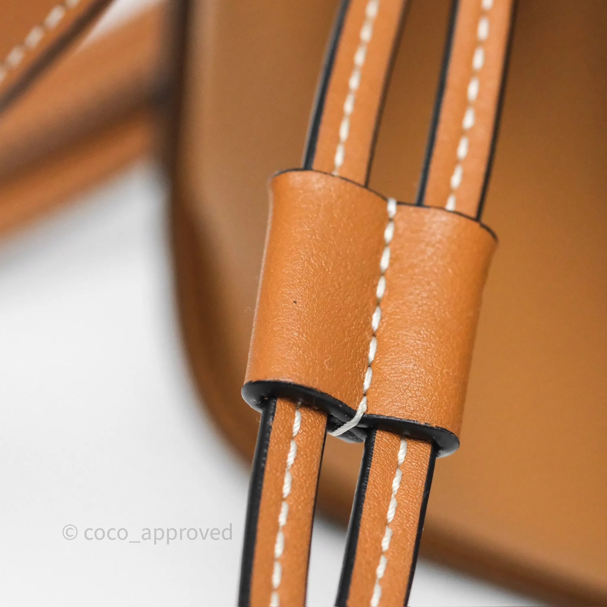 Loewe Mini Hammock Drawstring Tan Calfskin