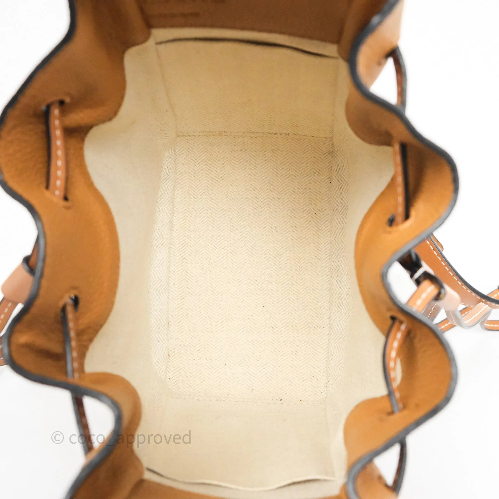 Loewe Mini Hammock Drawstring Tan Calfskin