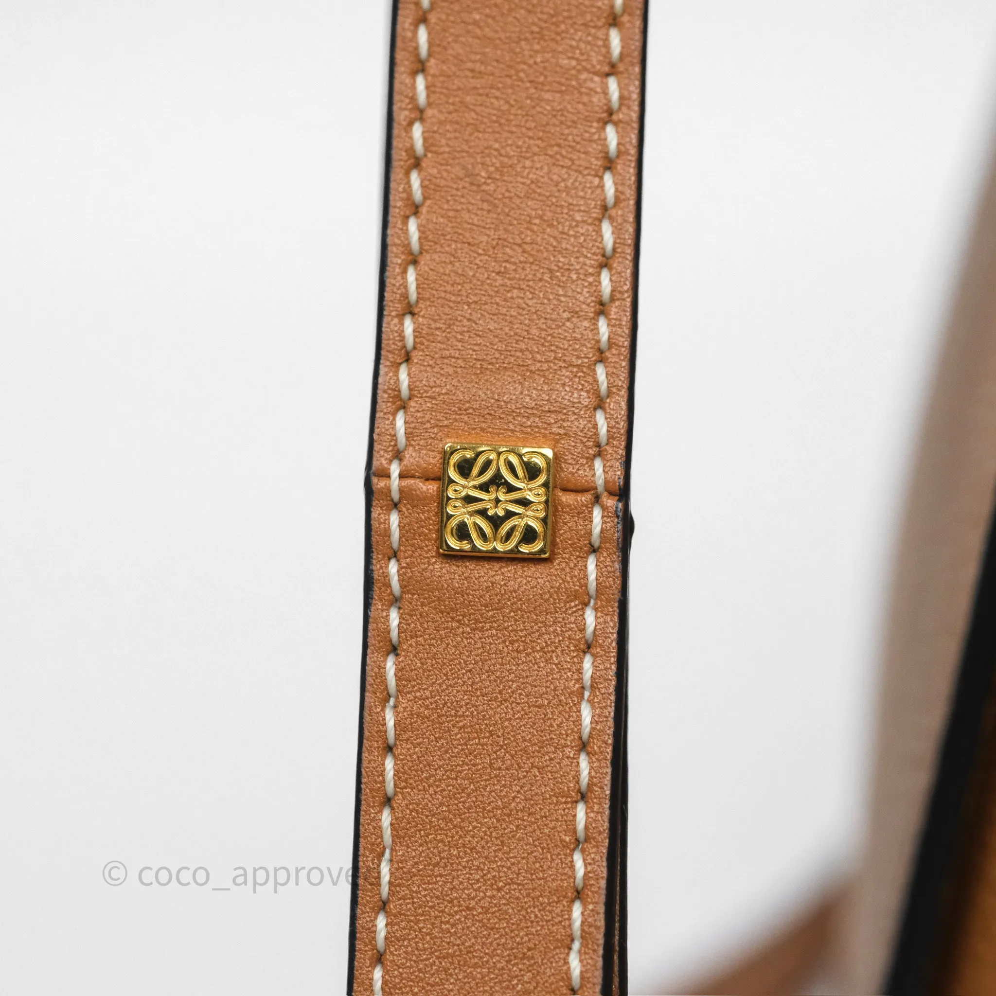 Loewe Mini Hammock Drawstring Tan Calfskin