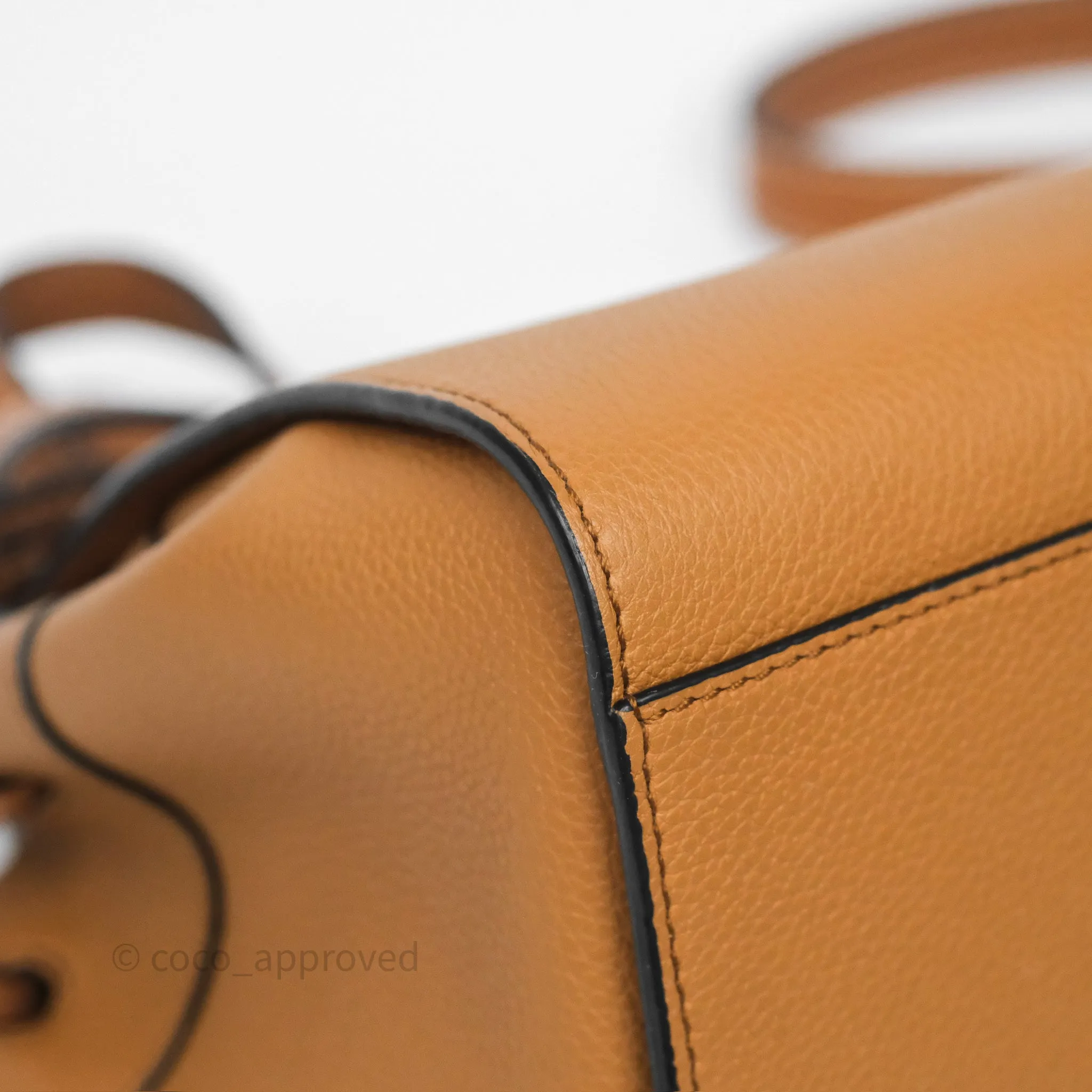 Loewe Mini Hammock Drawstring Tan Calfskin