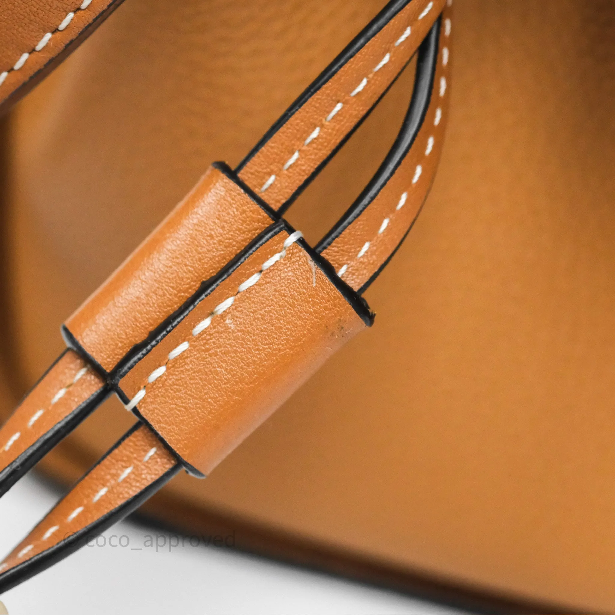 Loewe Mini Hammock Drawstring Tan Calfskin