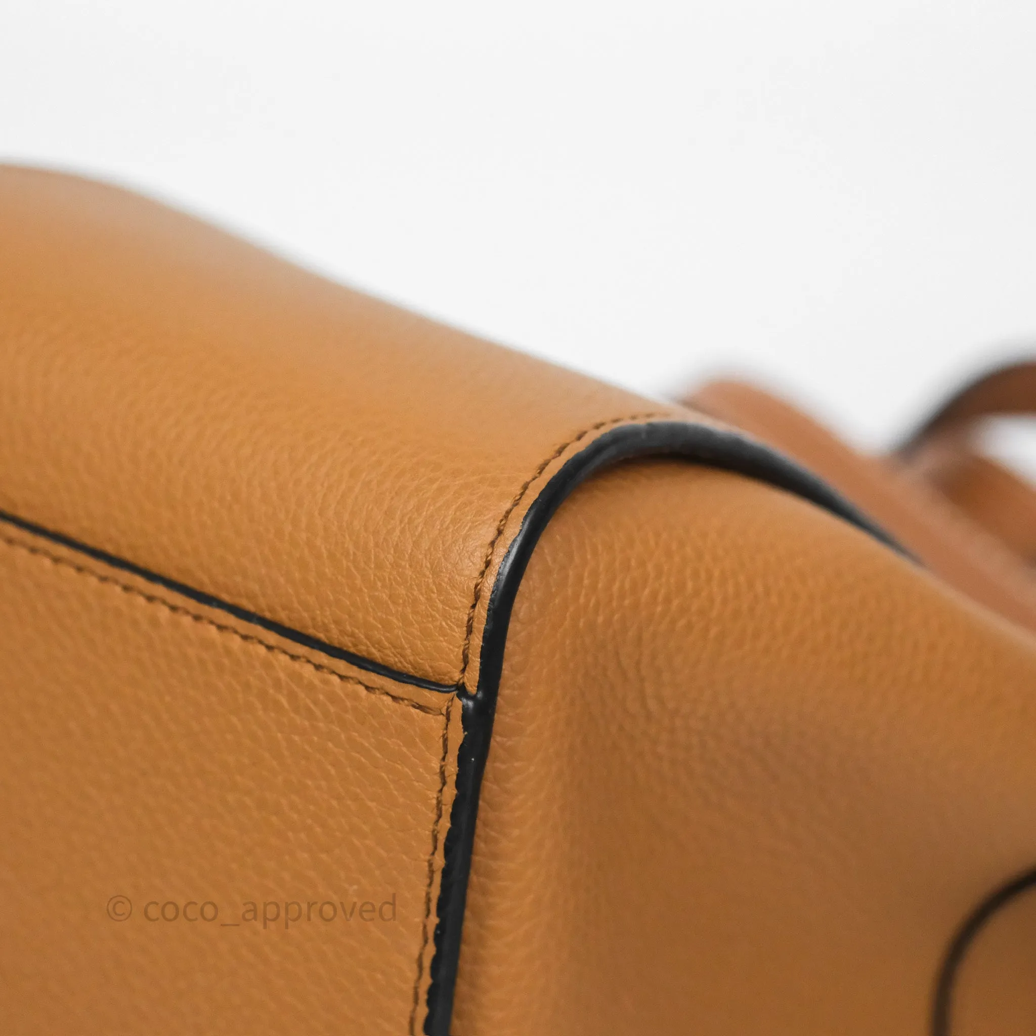 Loewe Mini Hammock Drawstring Tan Calfskin