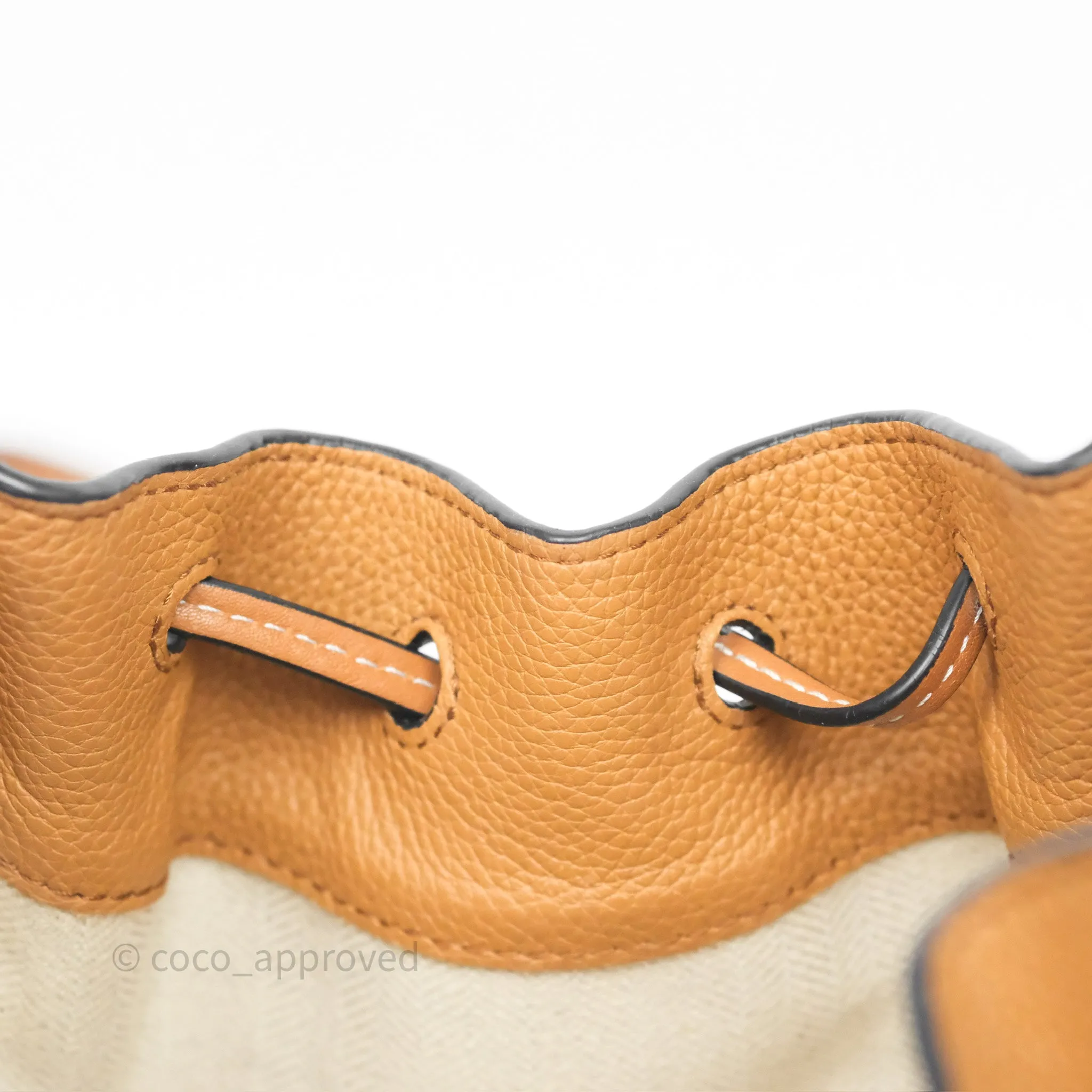 Loewe Mini Hammock Drawstring Tan Calfskin
