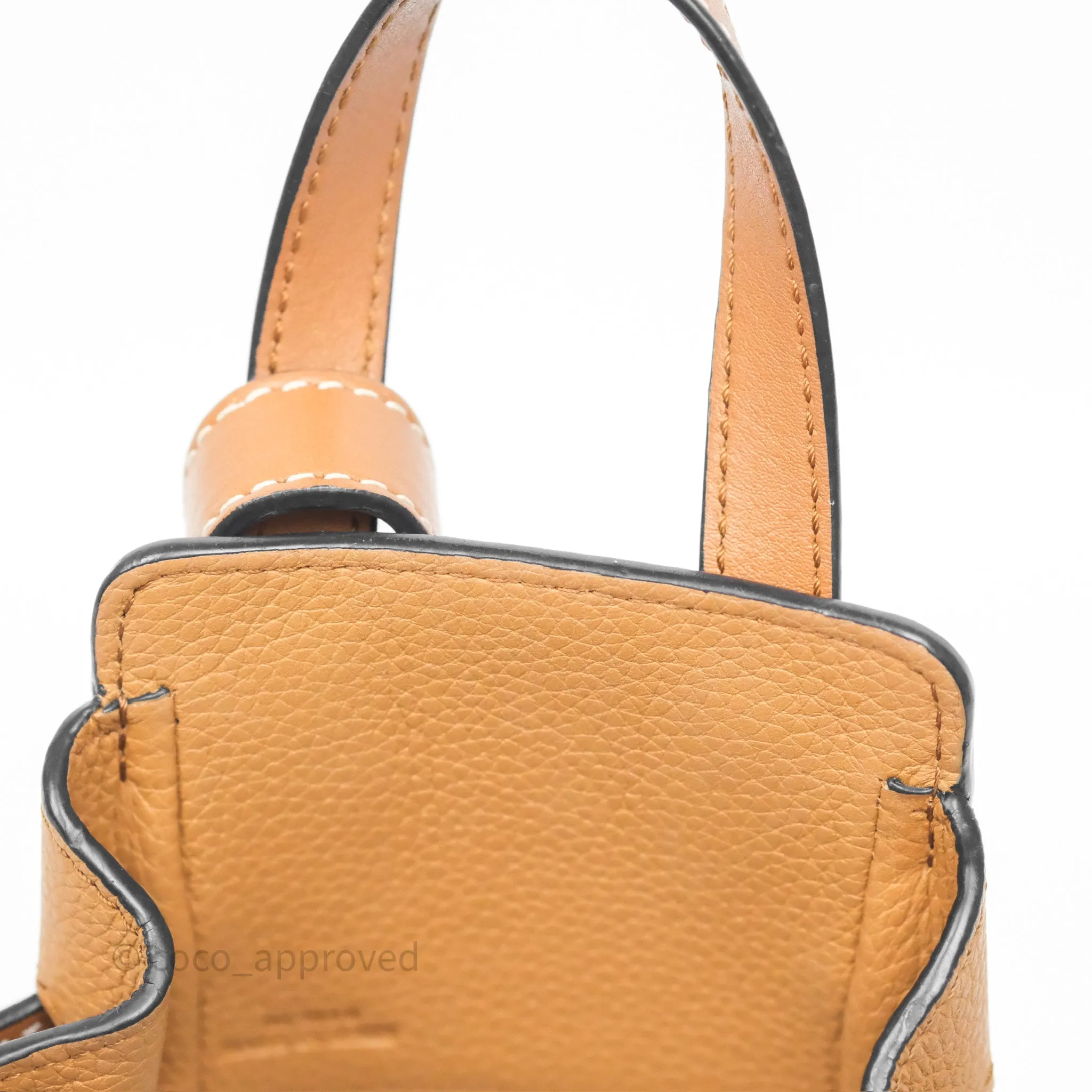 Loewe Mini Hammock Drawstring Tan Calfskin