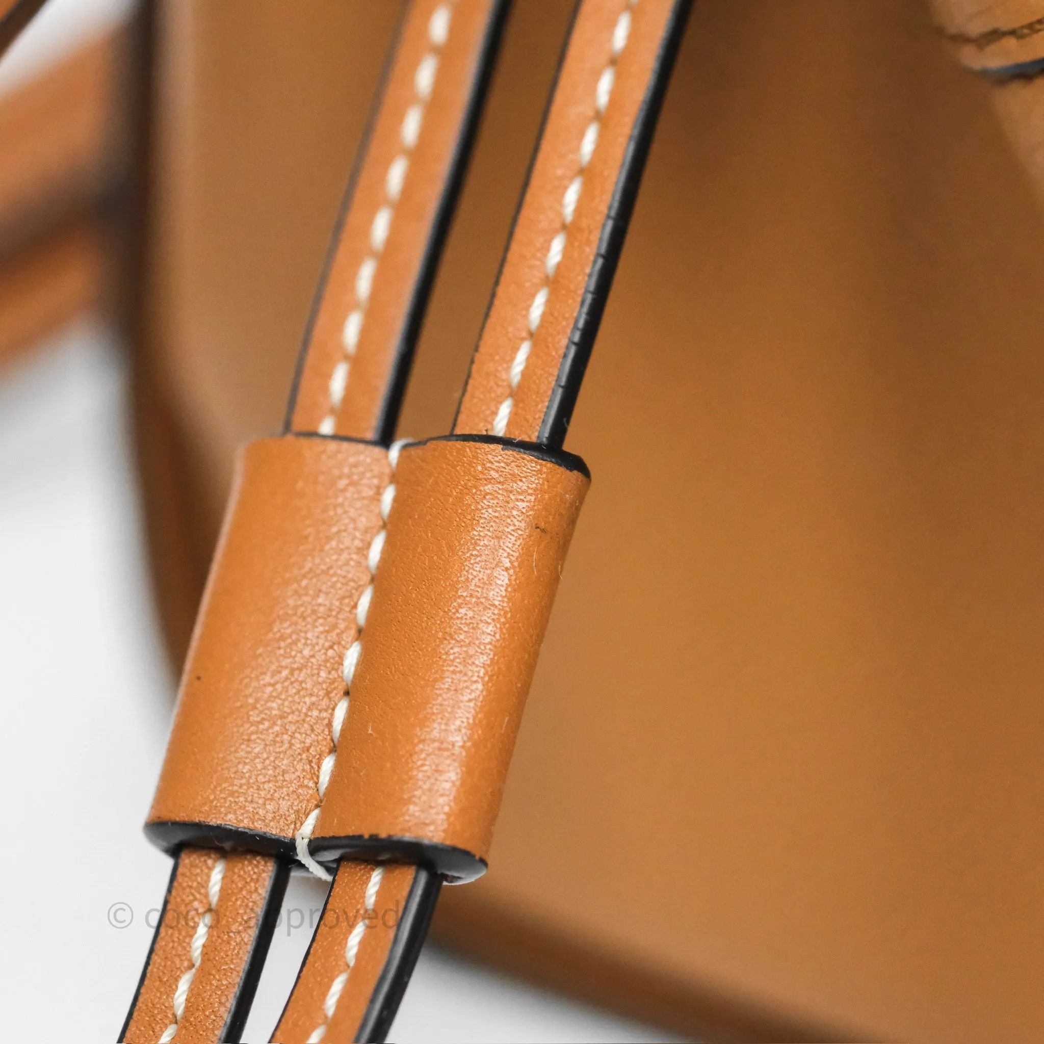 Loewe Mini Hammock Drawstring Tan Calfskin
