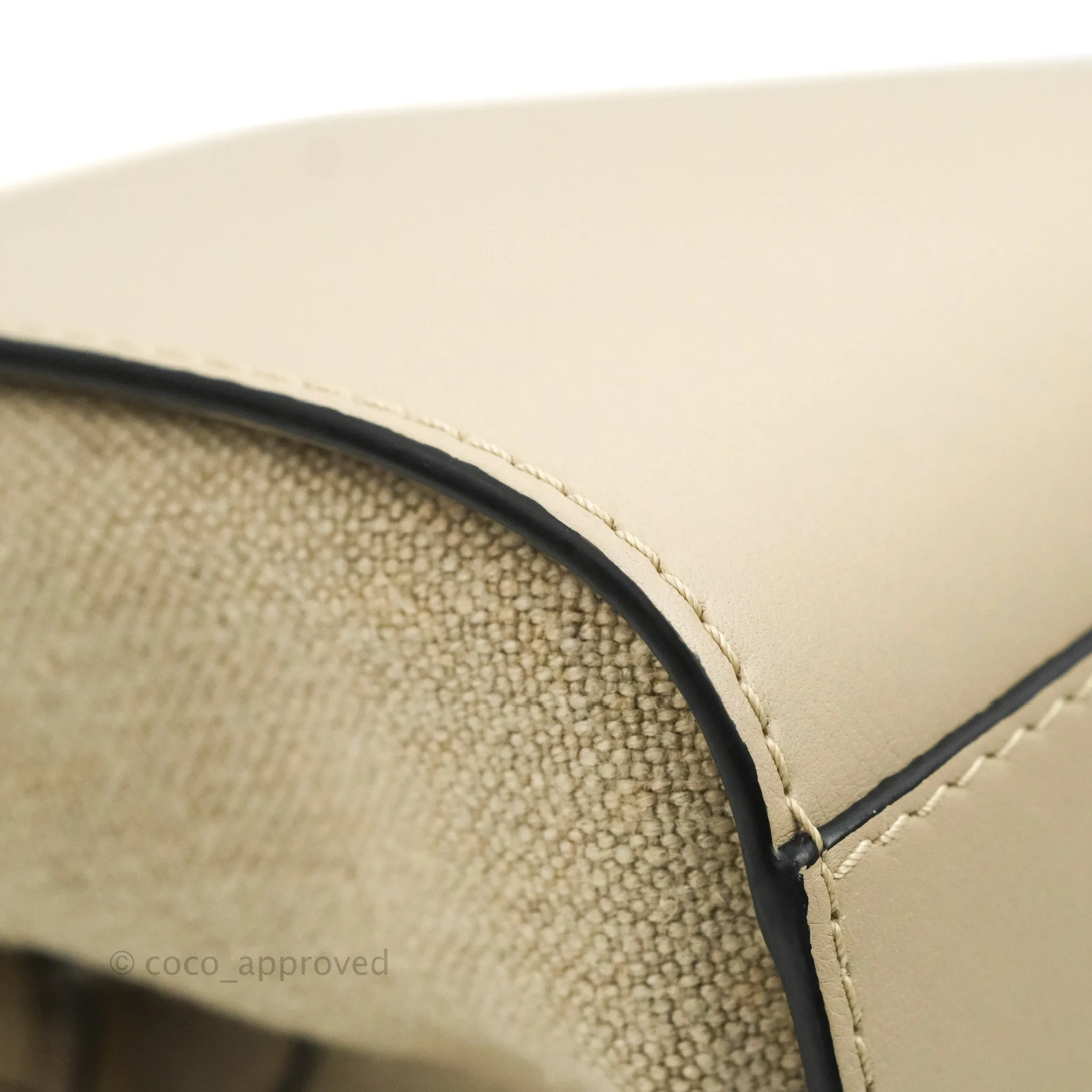 Loewe Mini Hammock Drawstring Taupe Calfskin