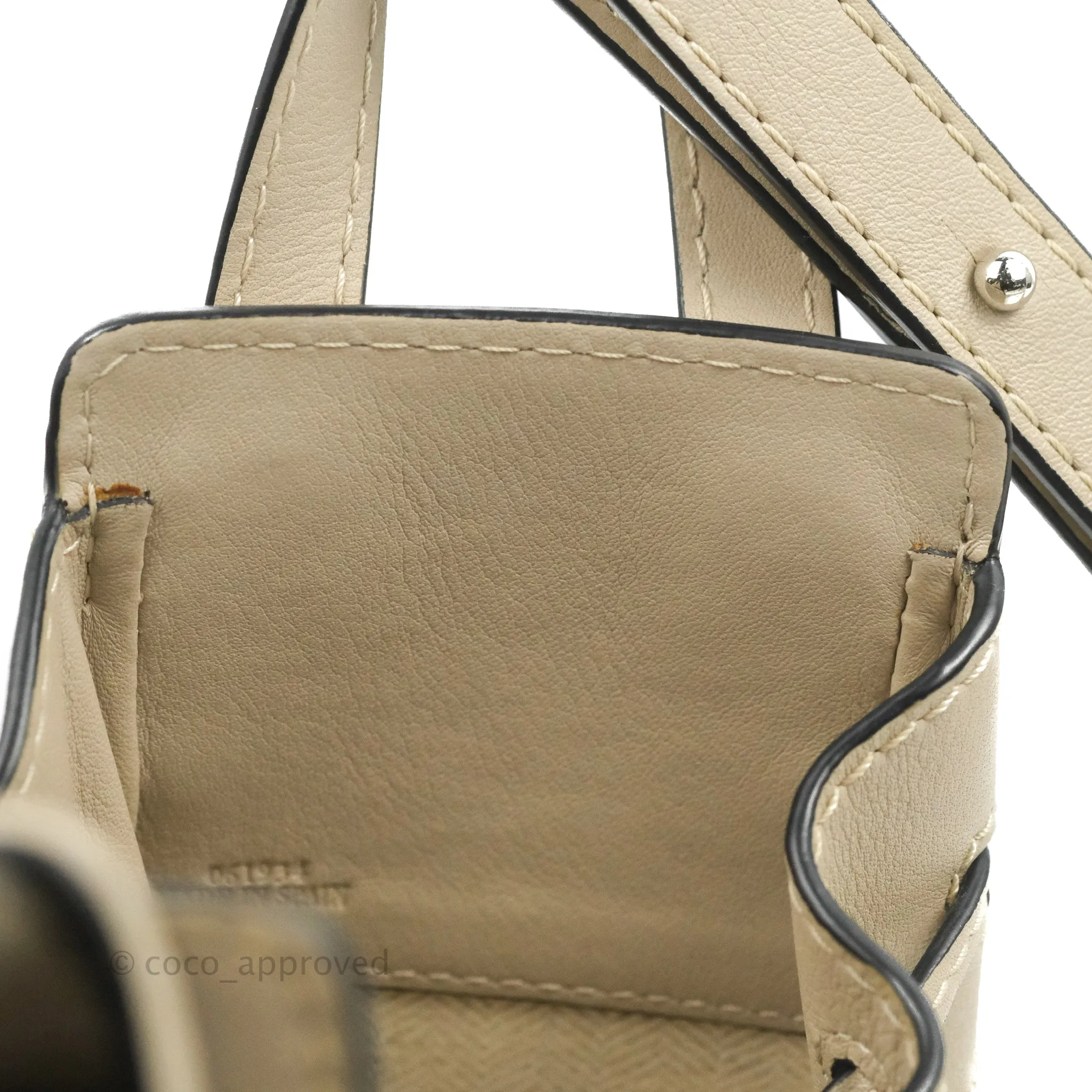 Loewe Mini Hammock Drawstring Taupe Calfskin
