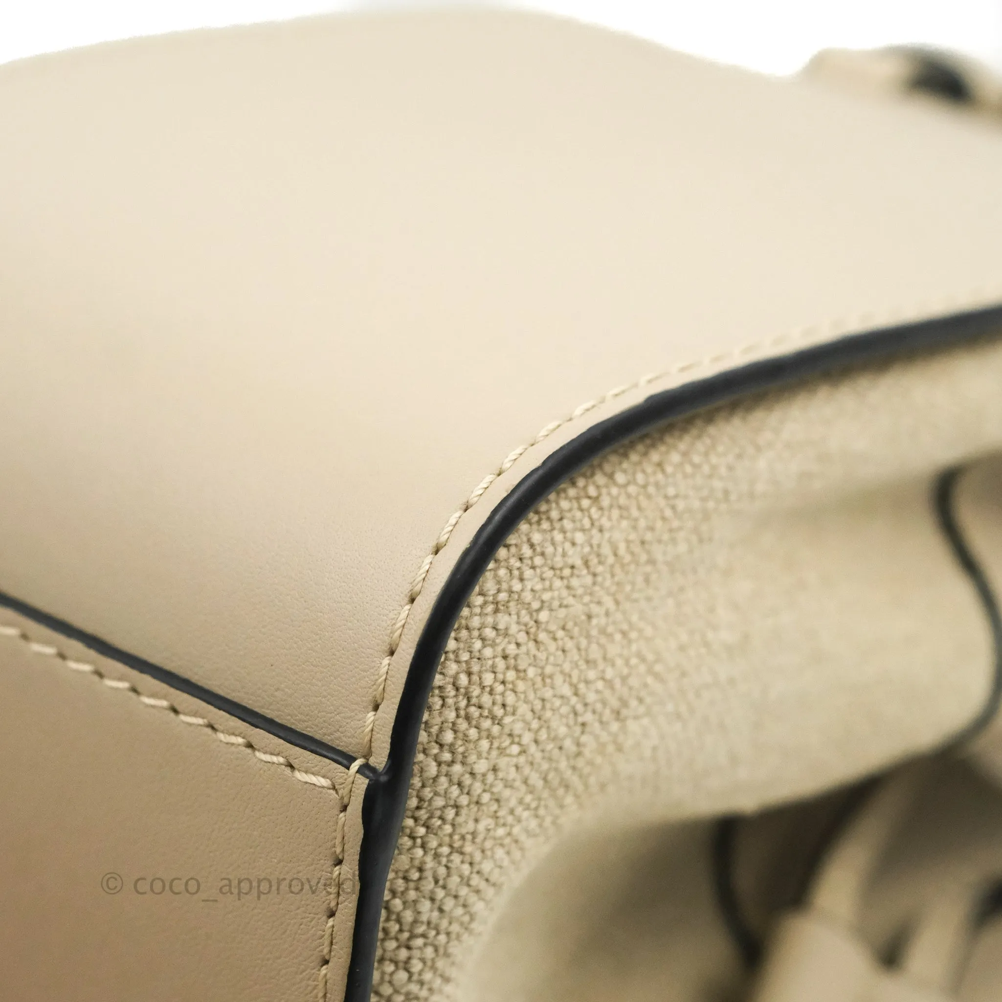 Loewe Mini Hammock Drawstring Taupe Calfskin