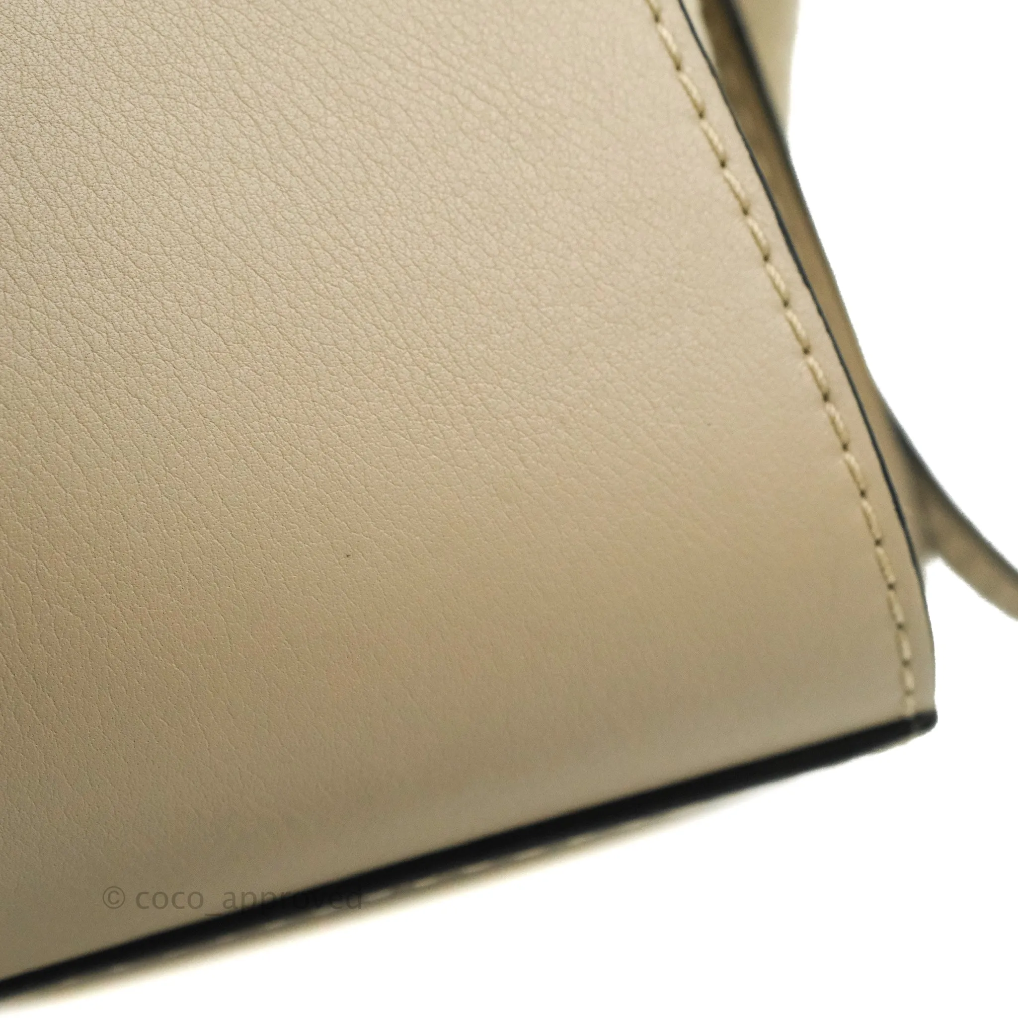 Loewe Mini Hammock Drawstring Taupe Calfskin