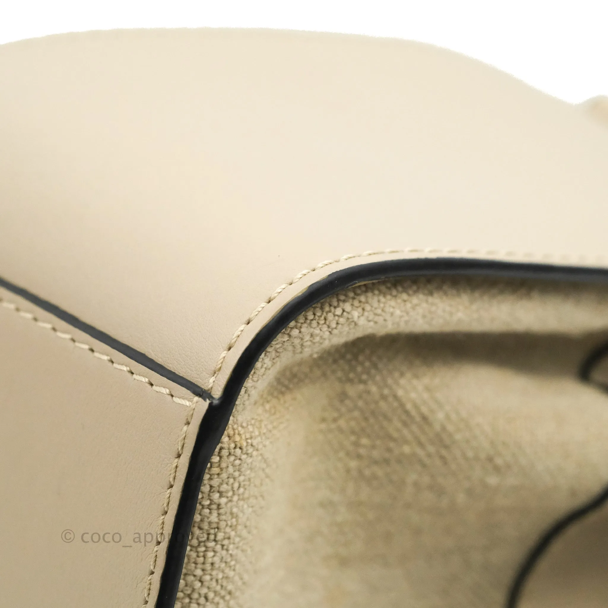 Loewe Mini Hammock Drawstring Taupe Calfskin