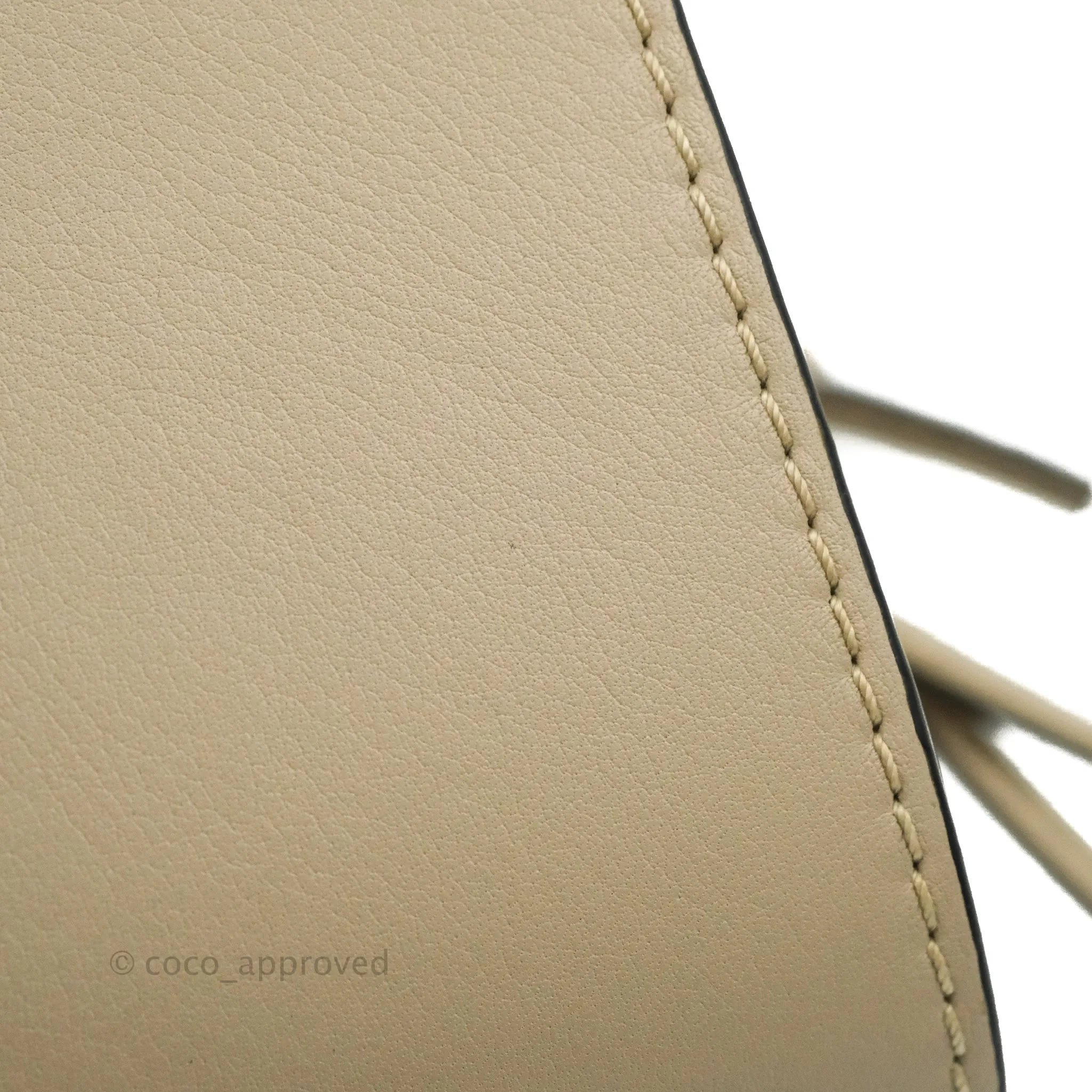 Loewe Mini Hammock Drawstring Taupe Calfskin