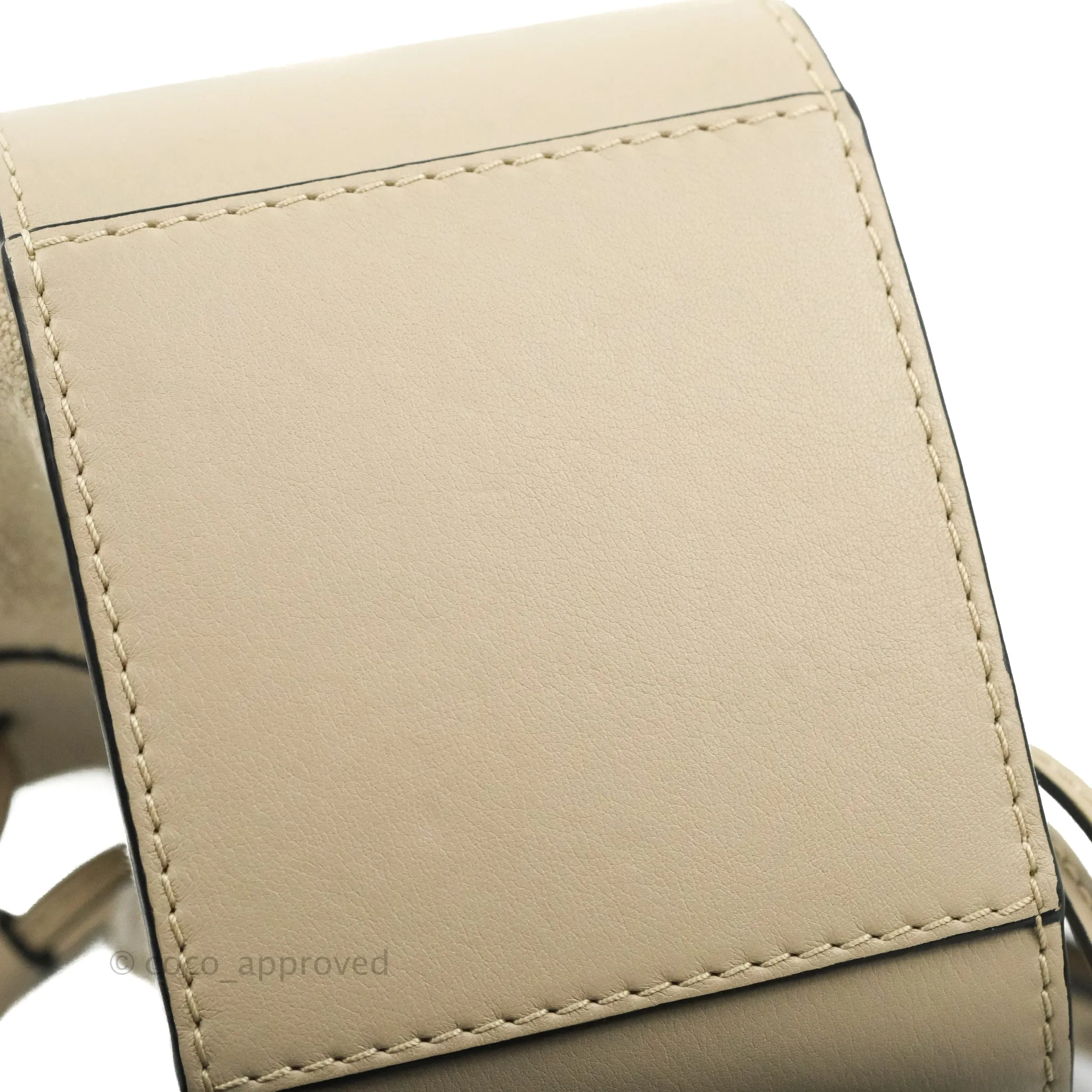 Loewe Mini Hammock Drawstring Taupe Calfskin