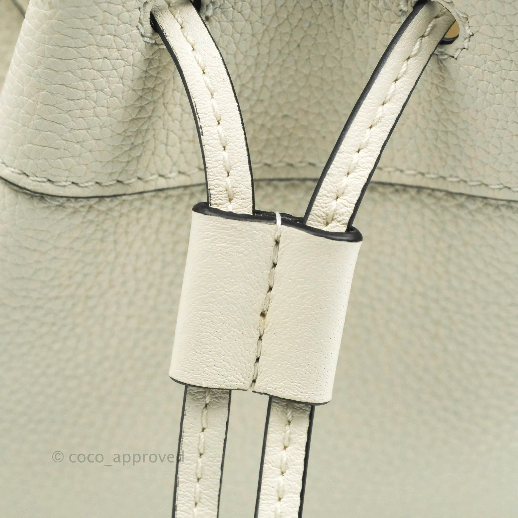 Loewe Mini Hammock Drawstring White Calfskin