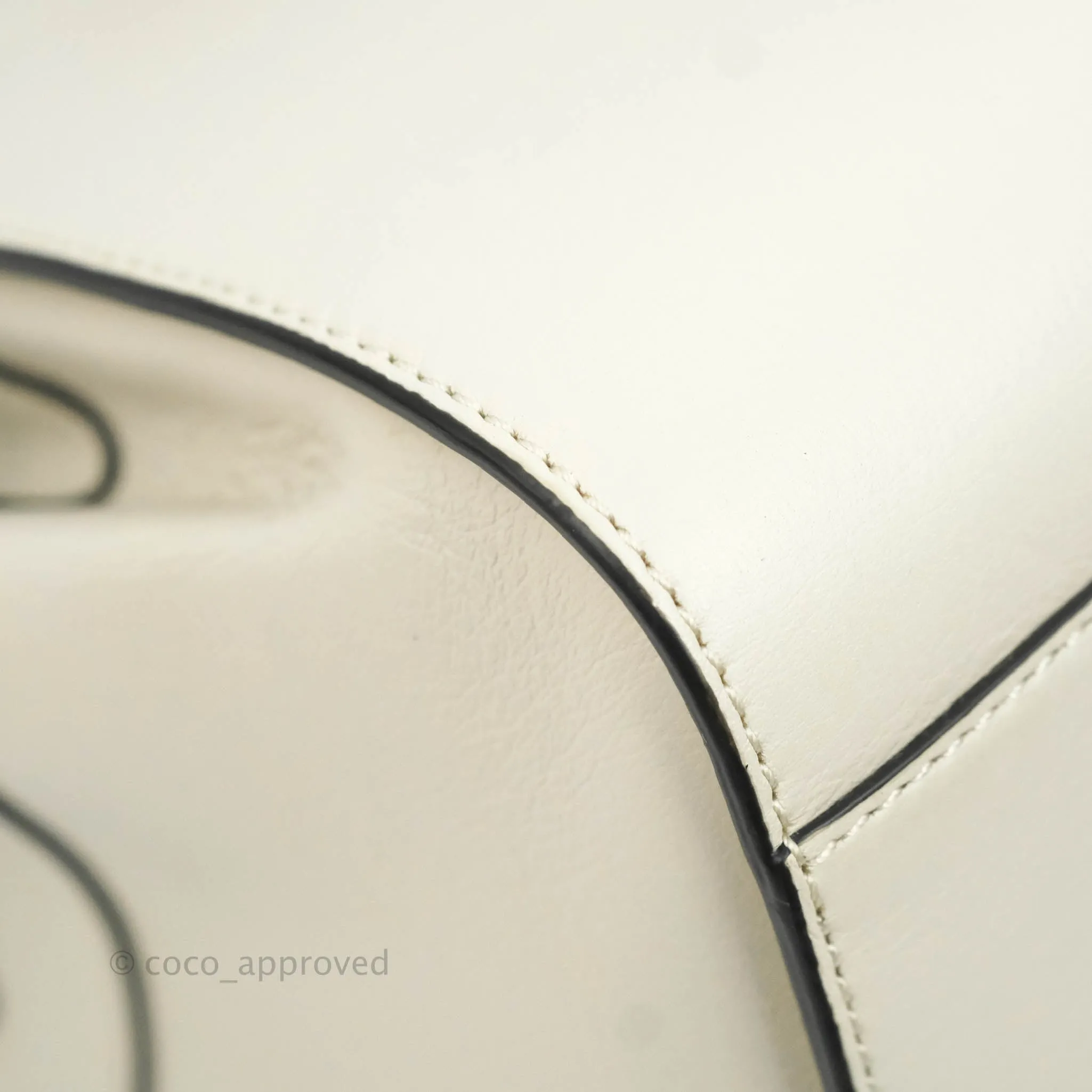 Loewe Mini Hammock Drawstring White Calfskin