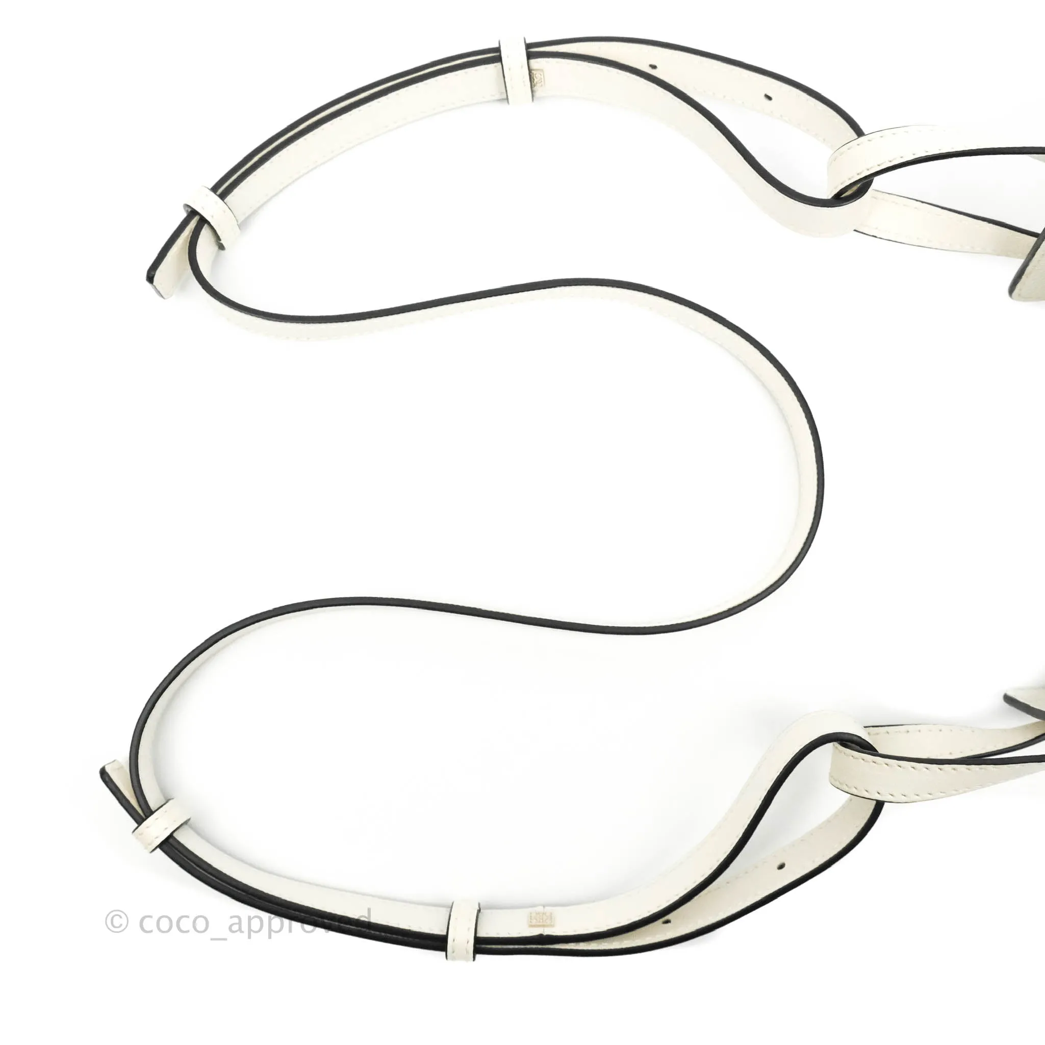 Loewe Mini Hammock Drawstring White Calfskin