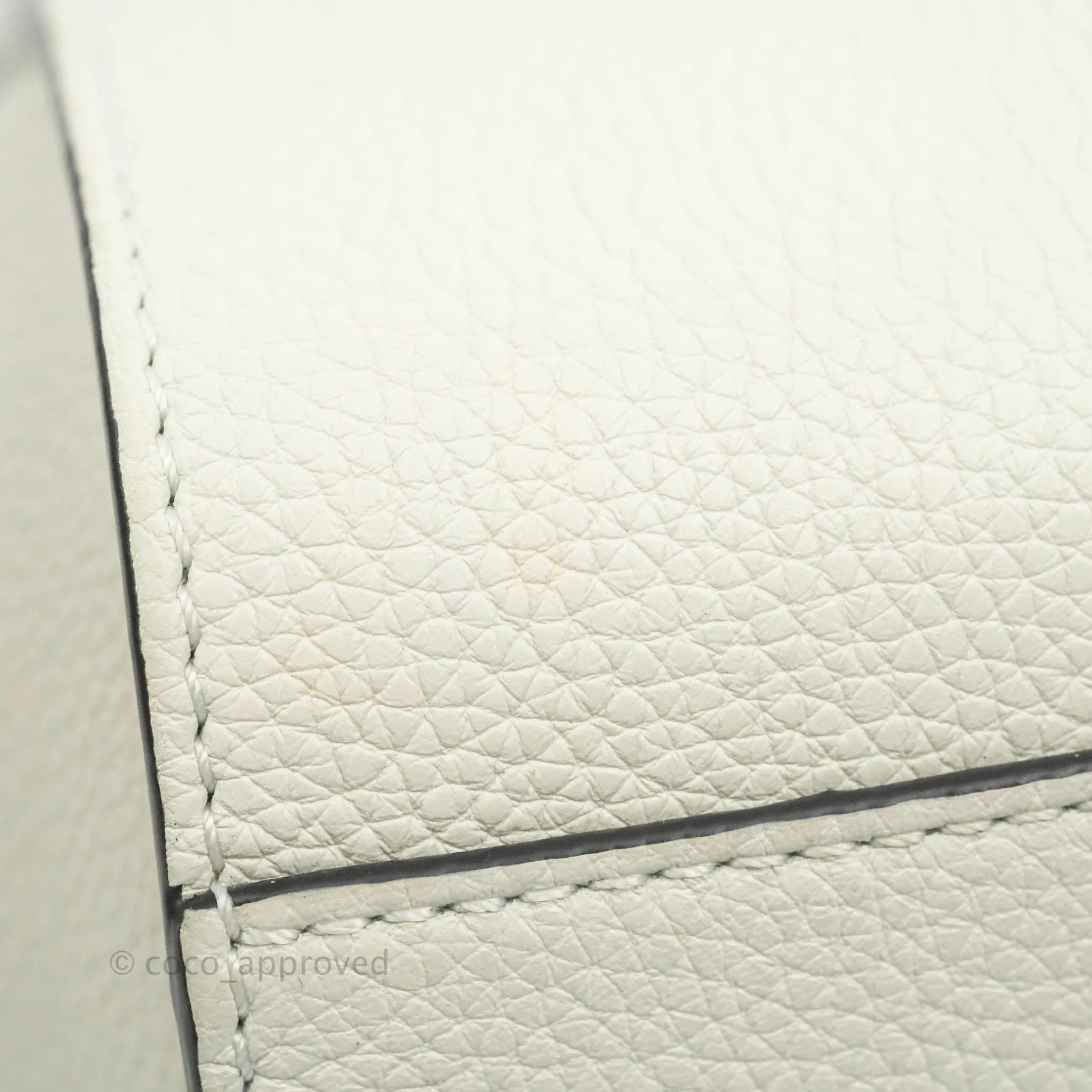 Loewe Mini Hammock Drawstring White Calfskin