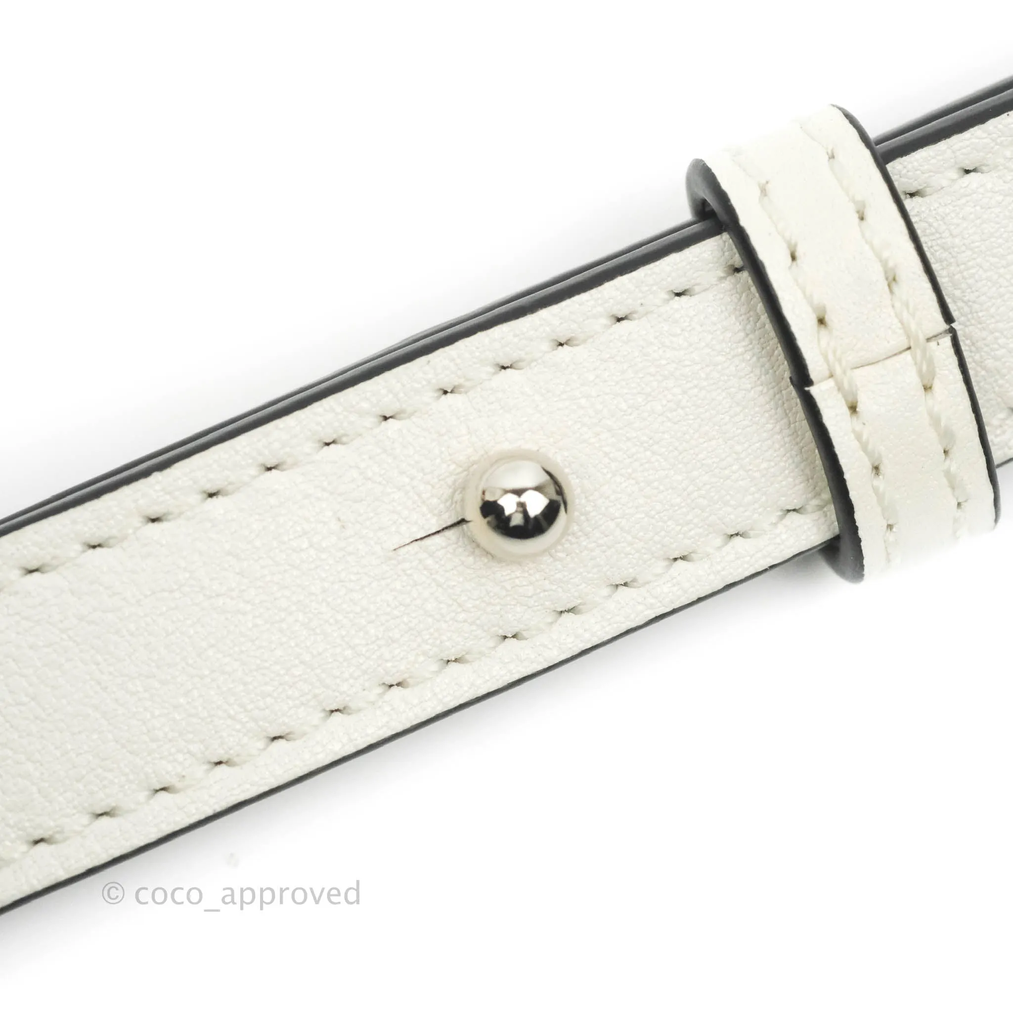 Loewe Mini Hammock Drawstring White Calfskin