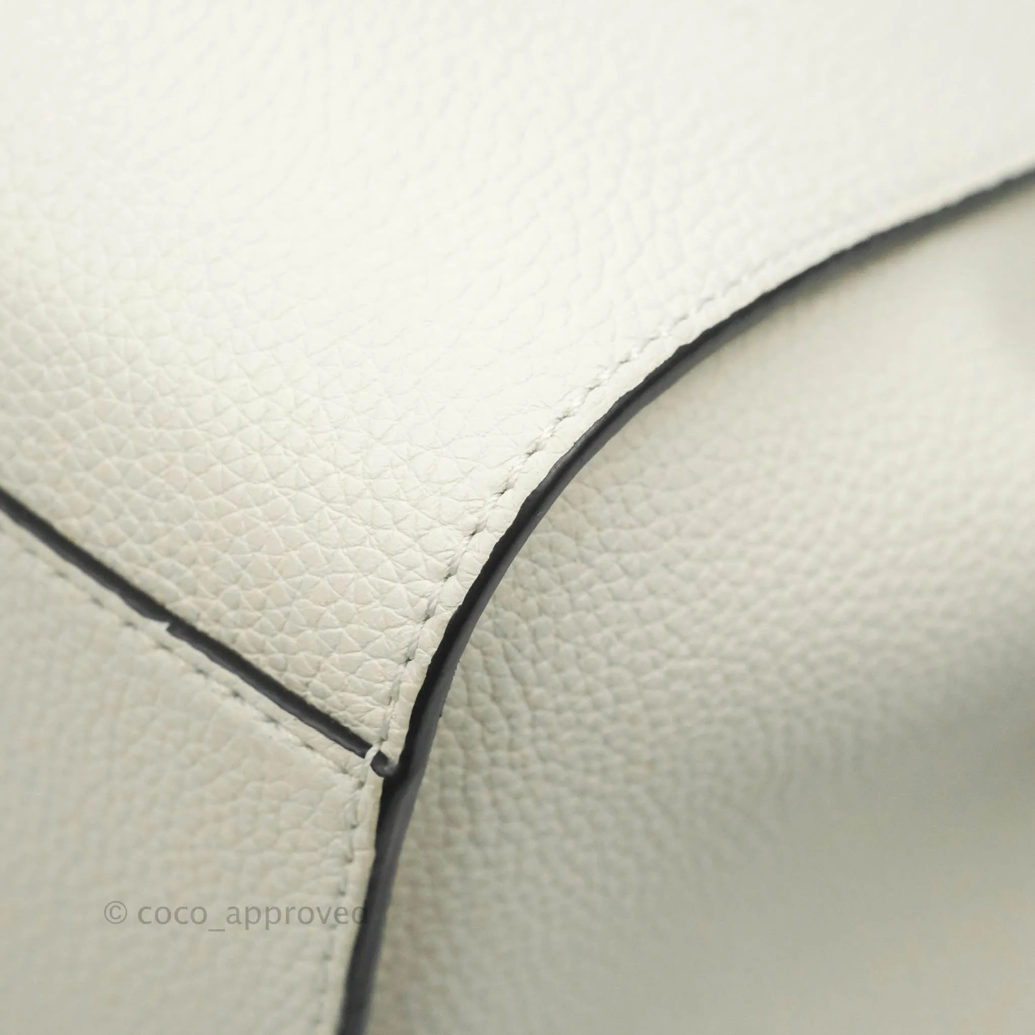 Loewe Mini Hammock Drawstring White Calfskin