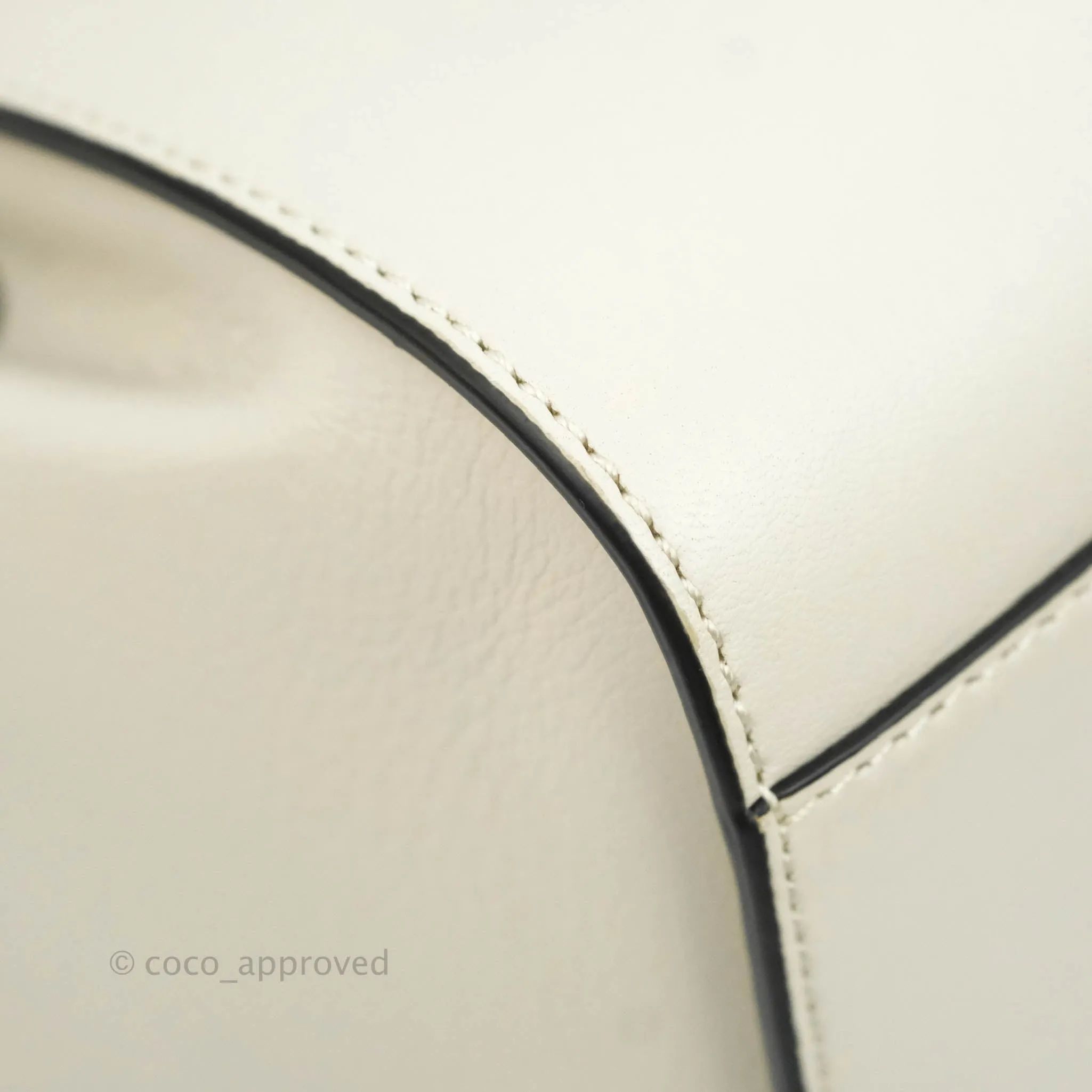 Loewe Mini Hammock Drawstring White Calfskin