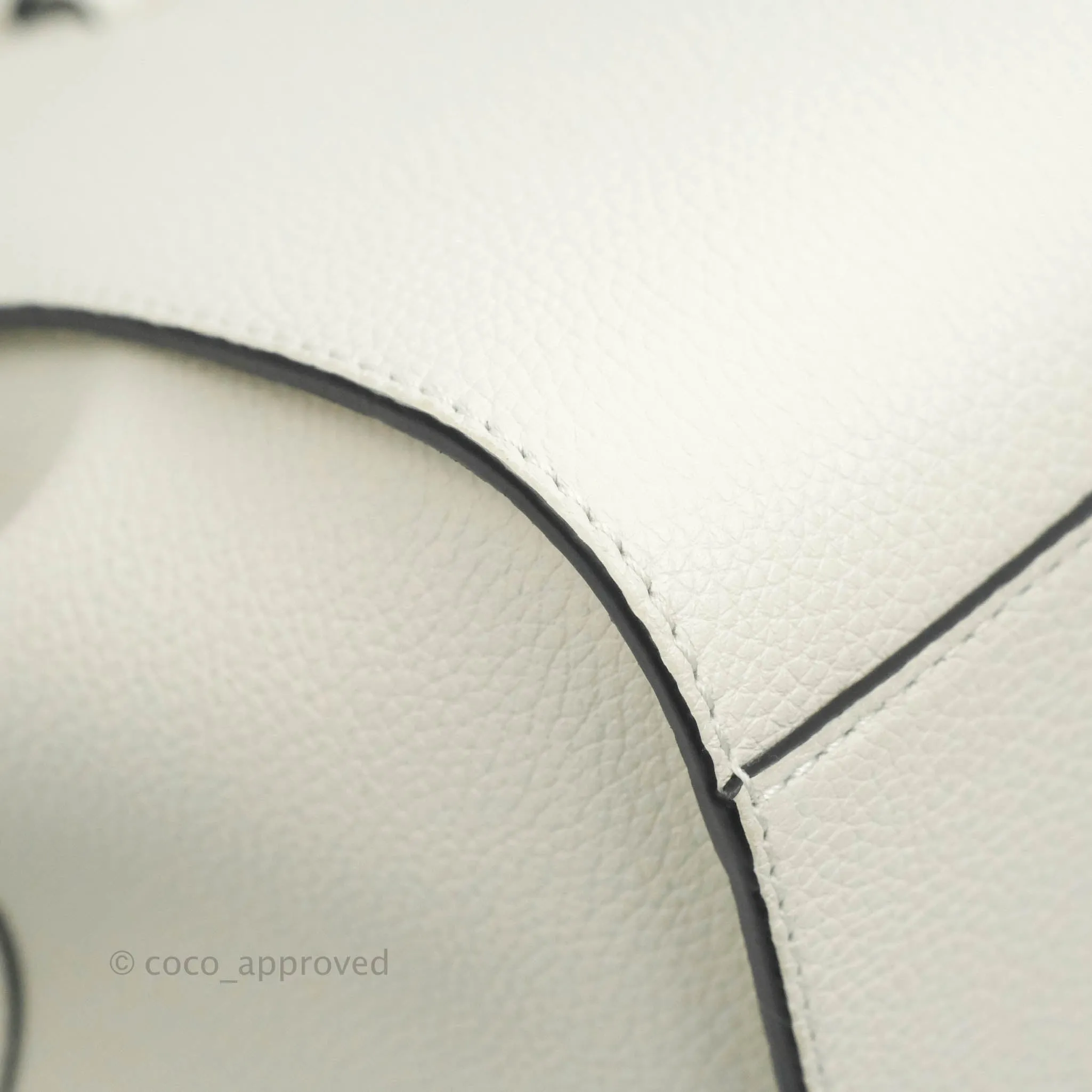 Loewe Mini Hammock Drawstring White Calfskin