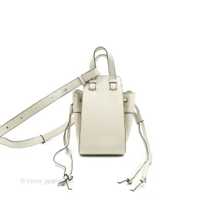 Loewe Mini Hammock Drawstring White Calfskin