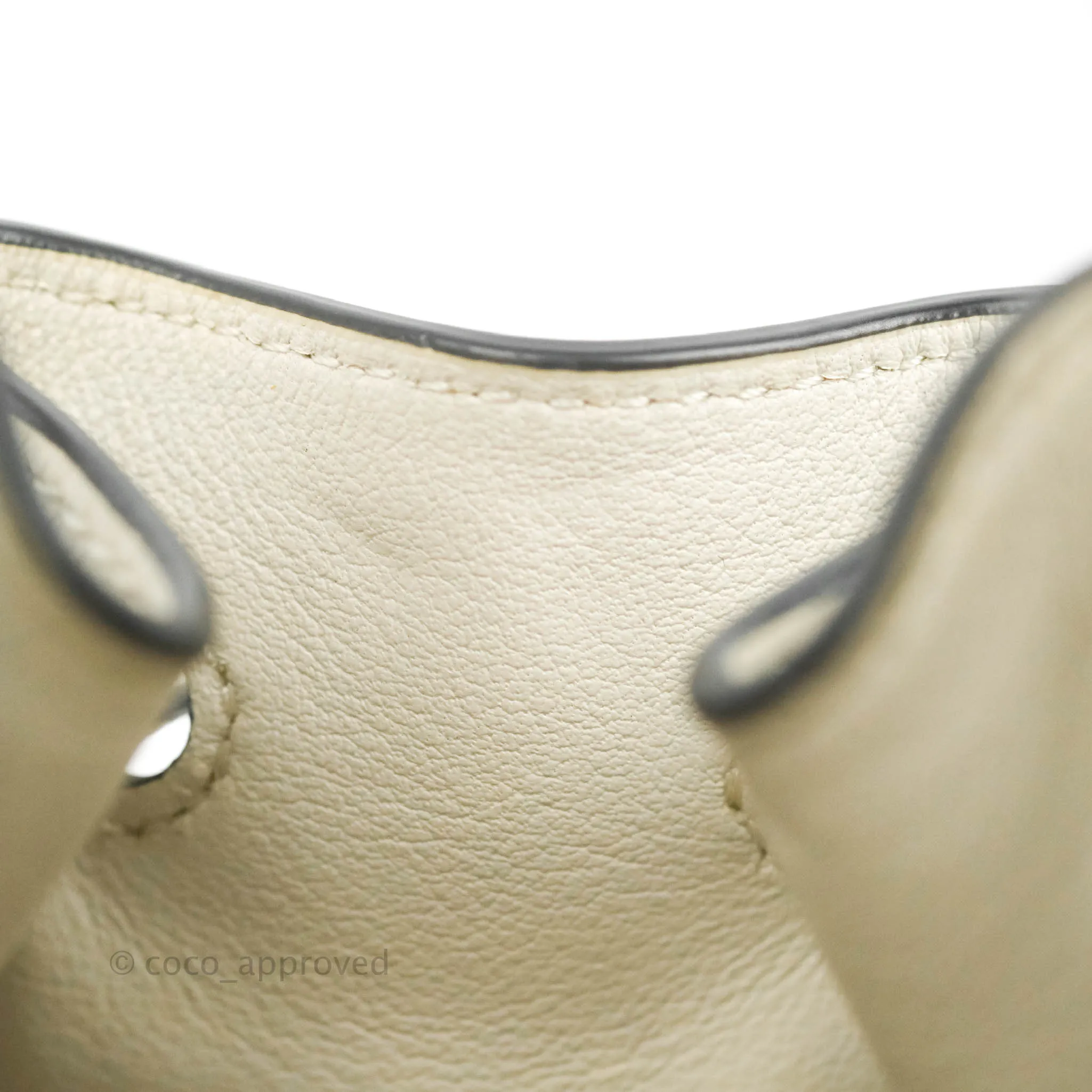 Loewe Mini Hammock Drawstring White Calfskin