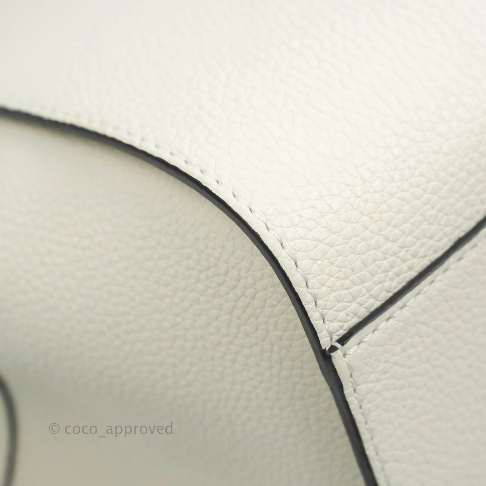 Loewe Mini Hammock Drawstring White Calfskin