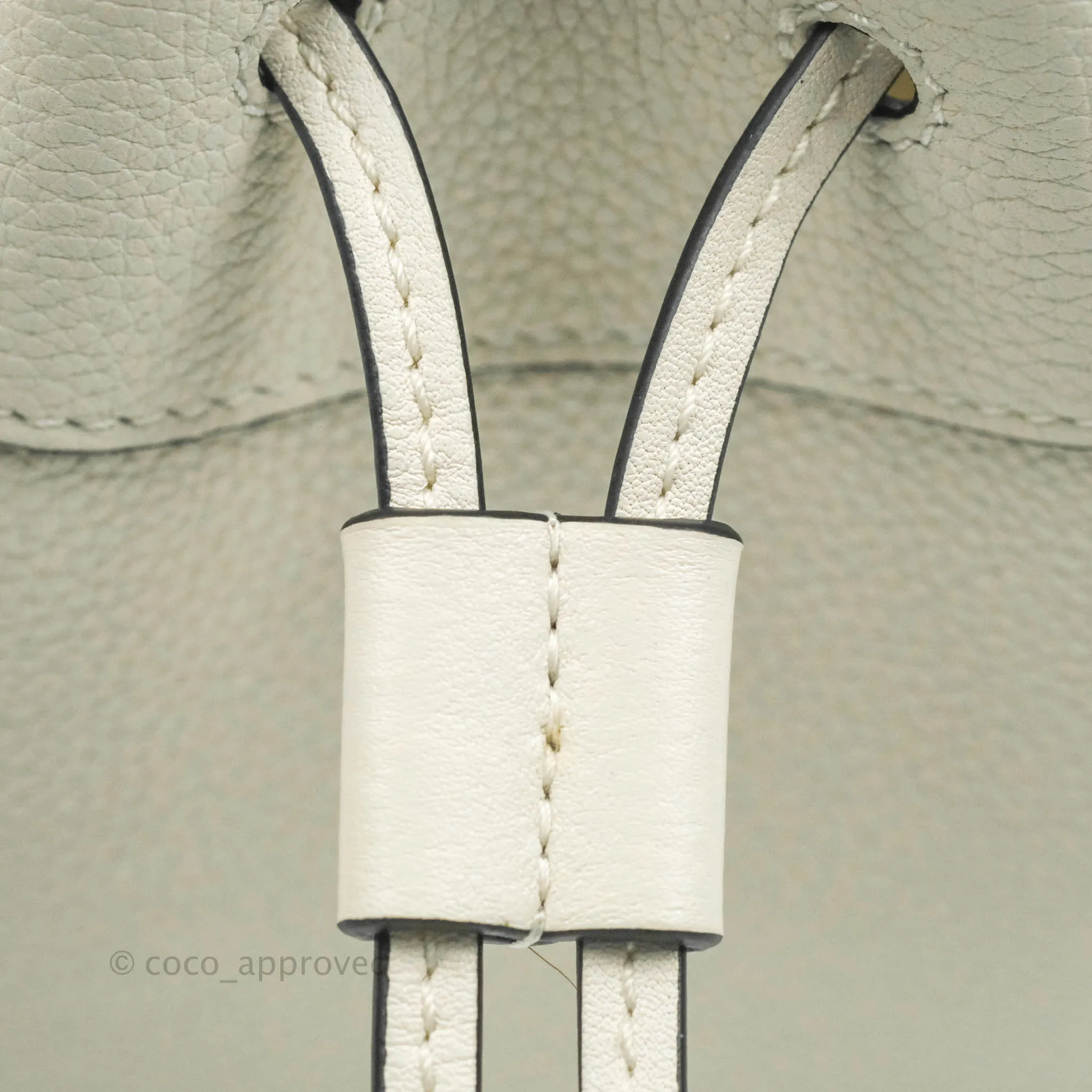 Loewe Mini Hammock Drawstring White Calfskin