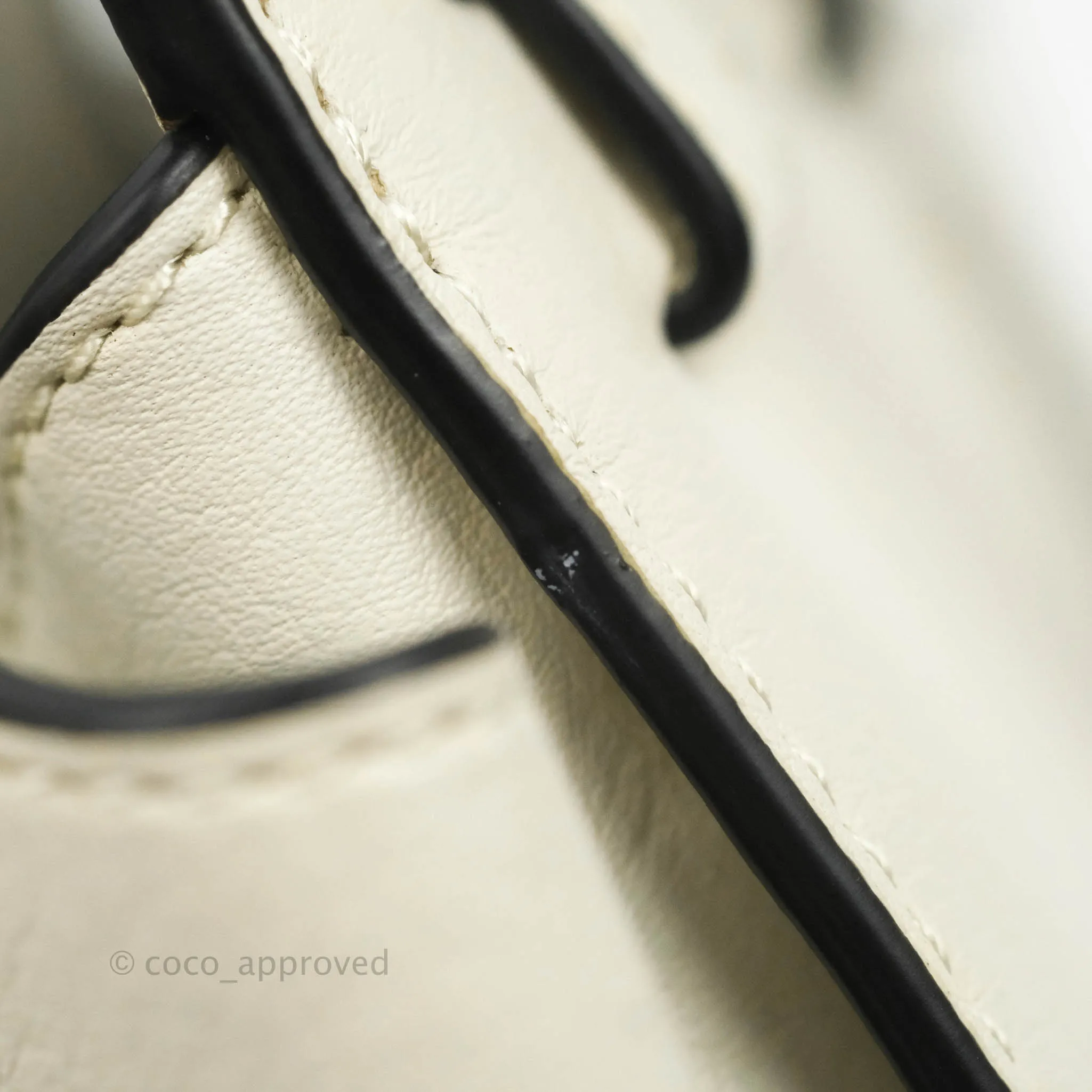 Loewe Mini Hammock Drawstring White Calfskin