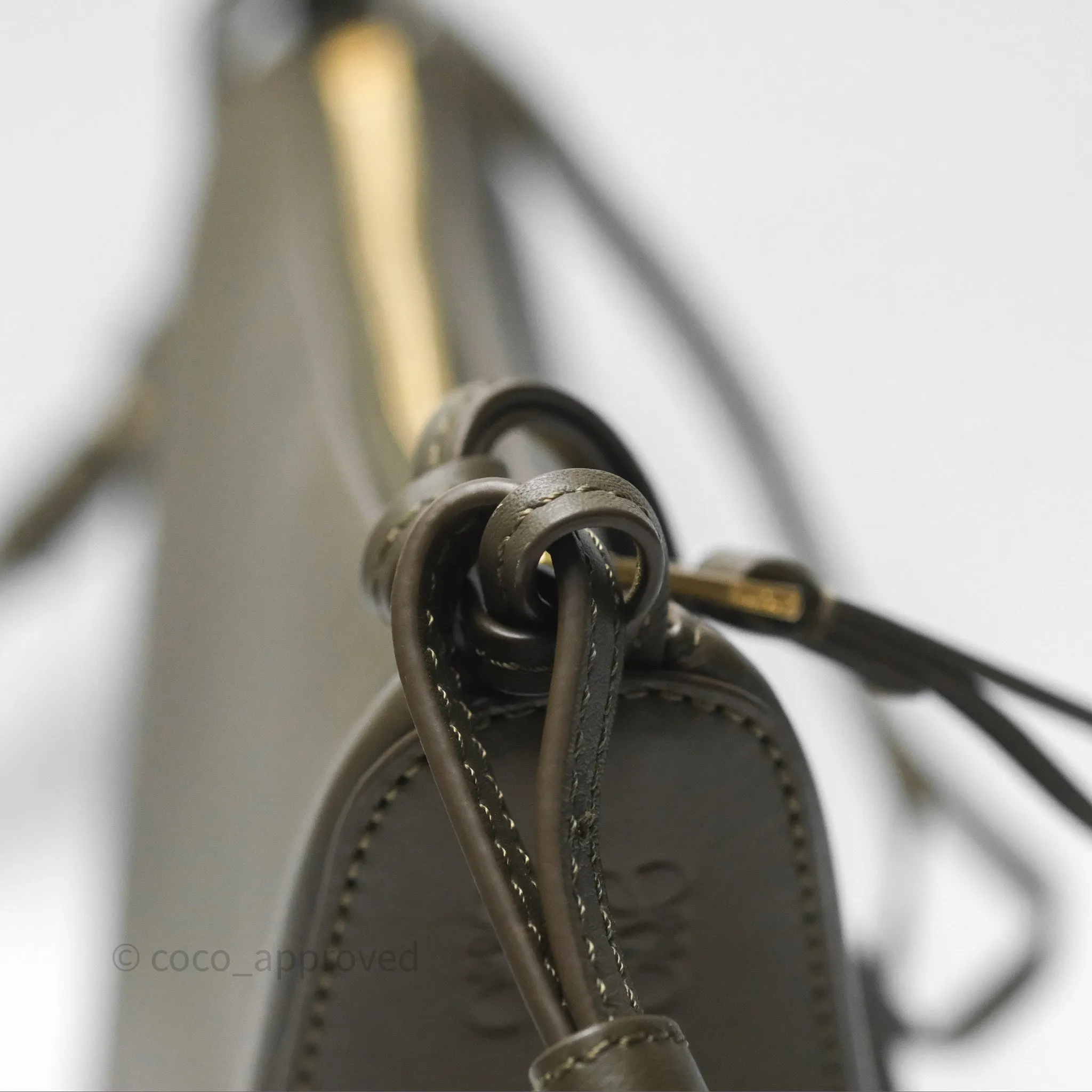 Loewe Mini Hammock Hobo In Classic Dark Khaki Green Calfskin
