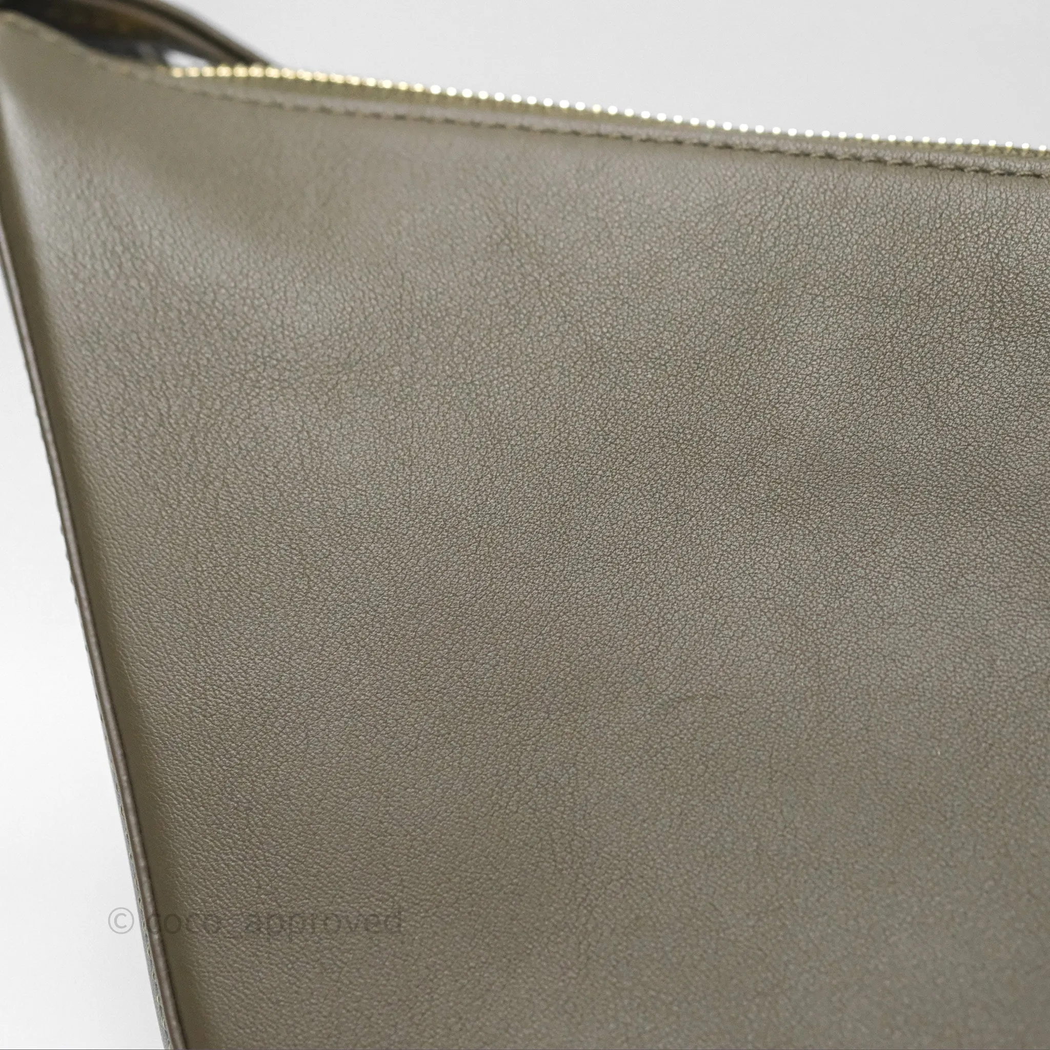 Loewe Mini Hammock Hobo In Classic Dark Khaki Green Calfskin