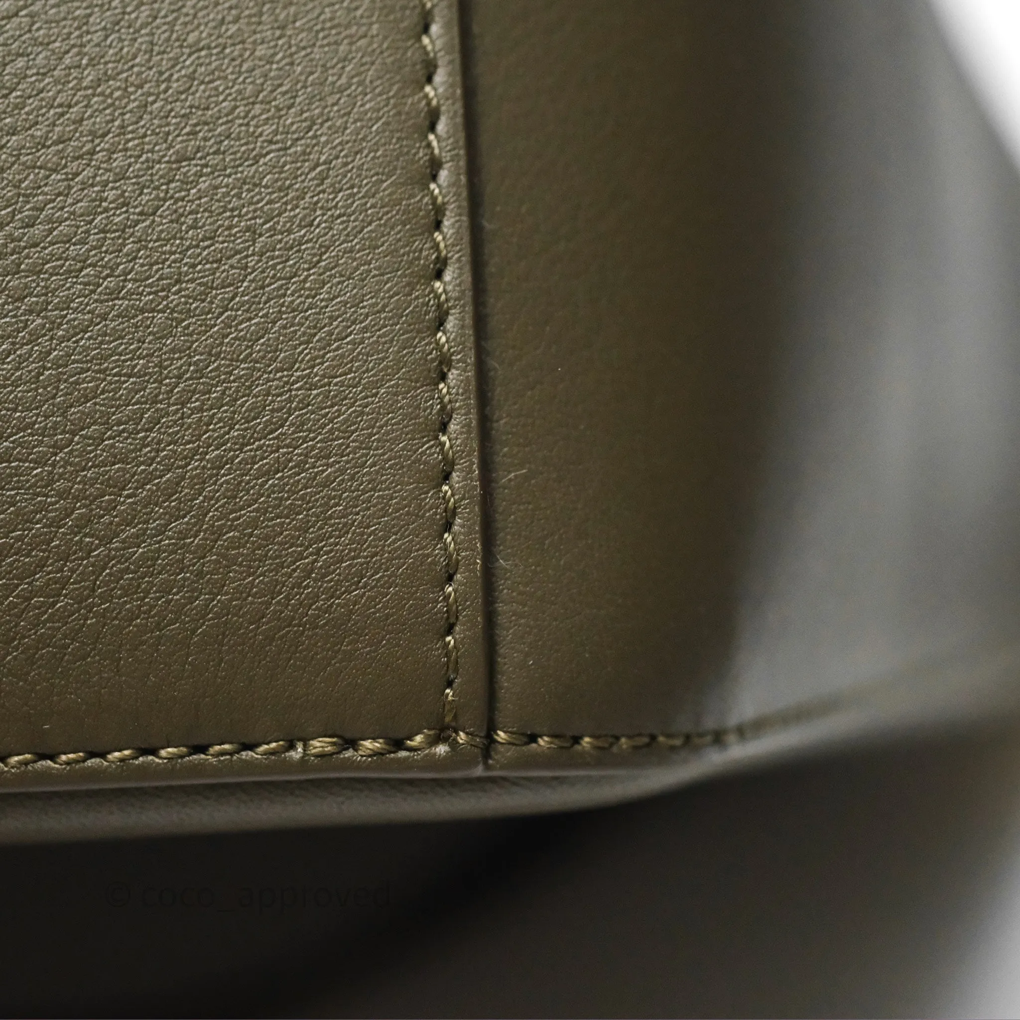 Loewe Mini Hammock Hobo In Classic Dark Khaki Green Calfskin