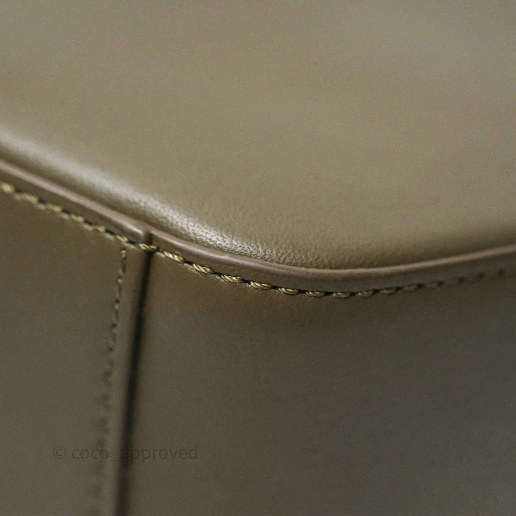 Loewe Mini Hammock Hobo In Classic Dark Khaki Green Calfskin