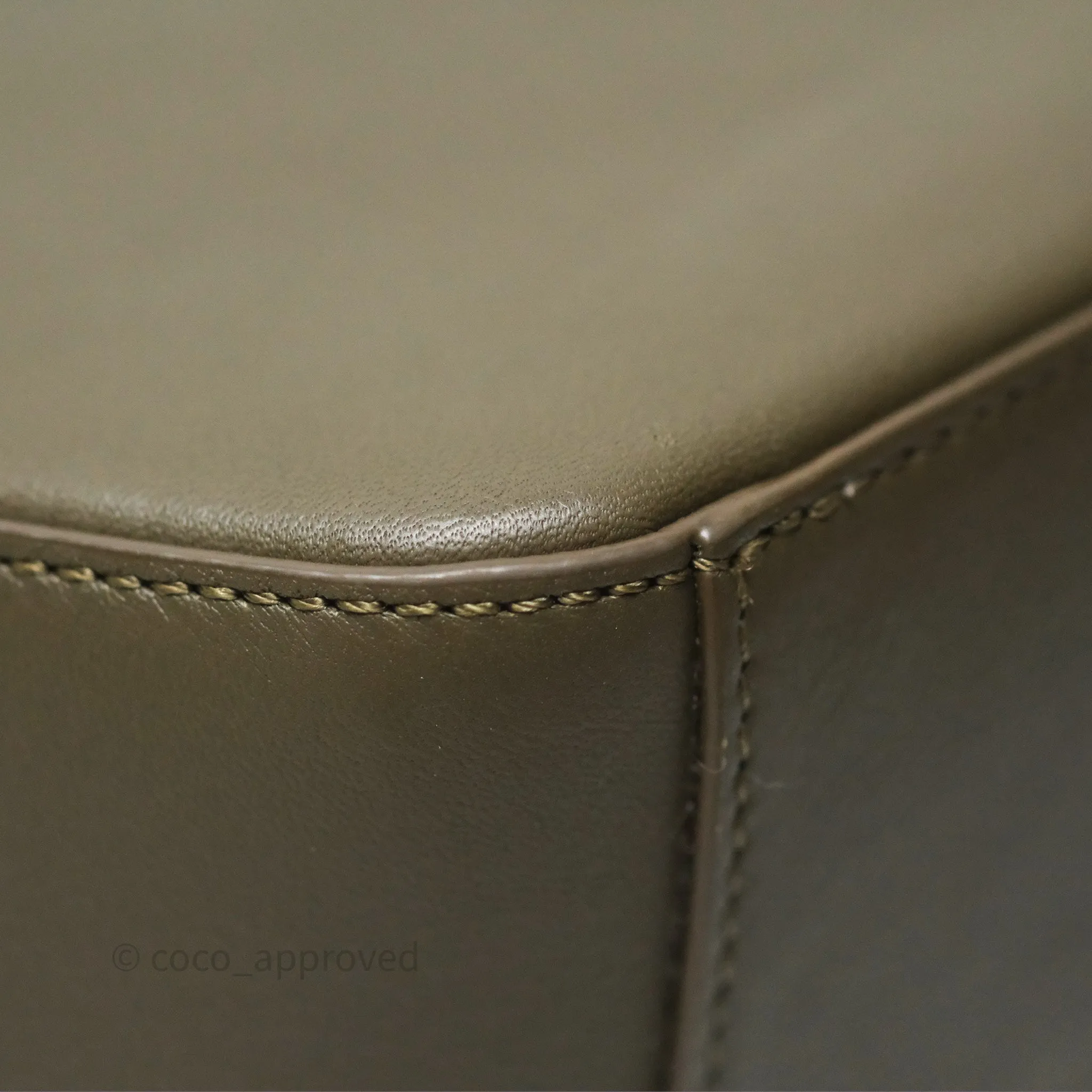 Loewe Mini Hammock Hobo In Classic Dark Khaki Green Calfskin