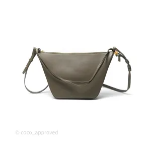 Loewe Mini Hammock Hobo In Classic Dark Khaki Green Calfskin