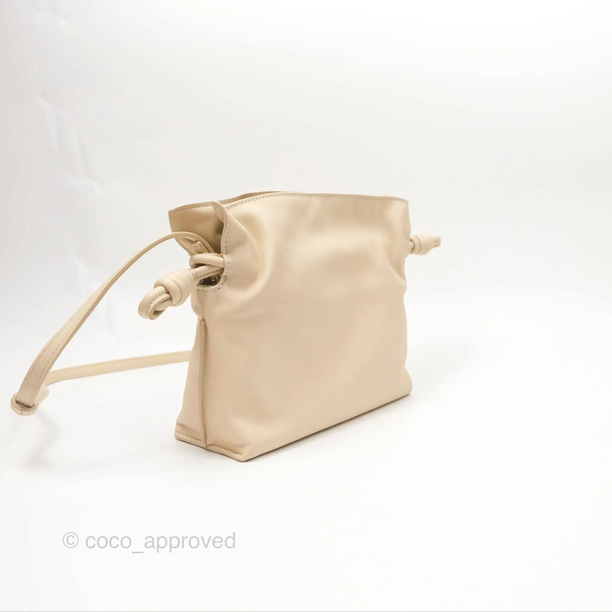 Loewe Mini Nappa Flamenco Clutch Angora