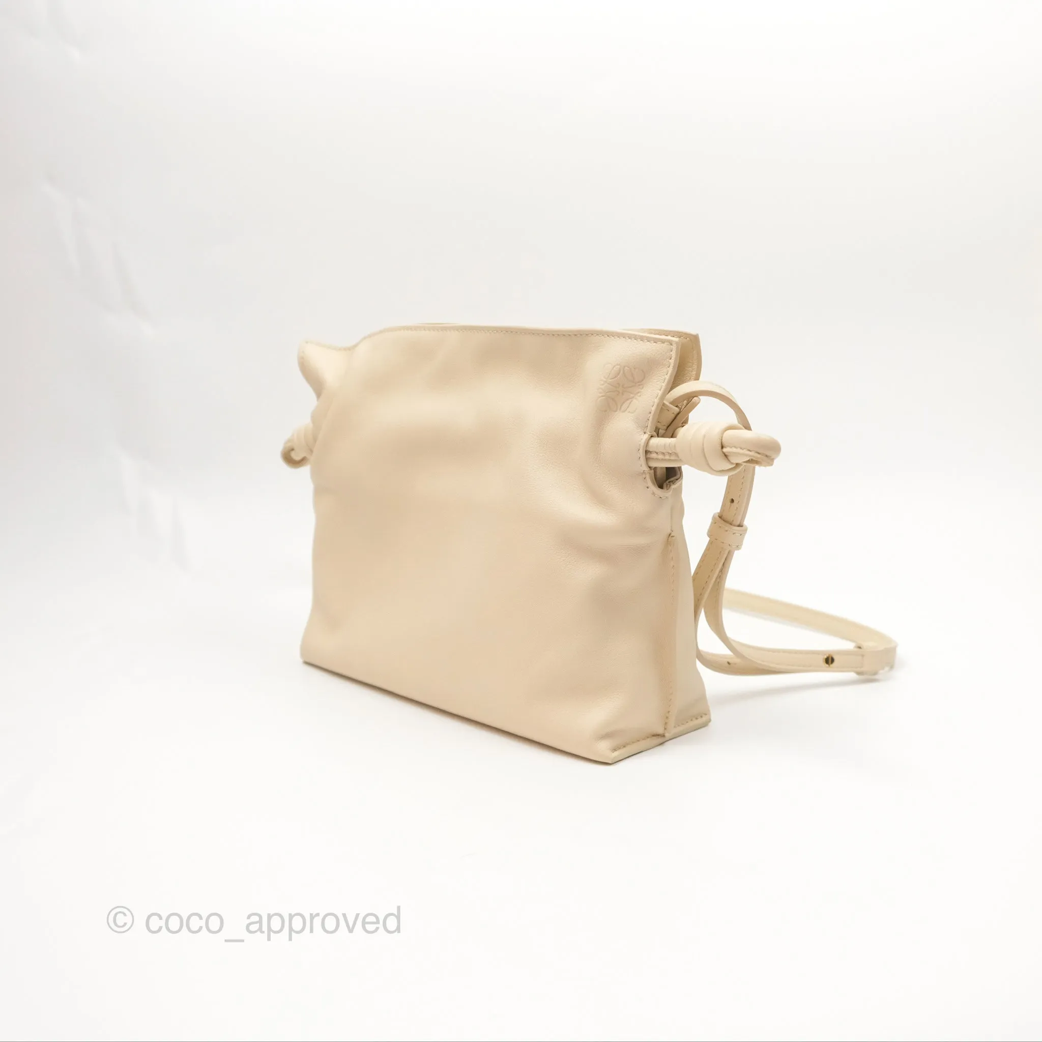 Loewe Mini Nappa Flamenco Clutch Angora