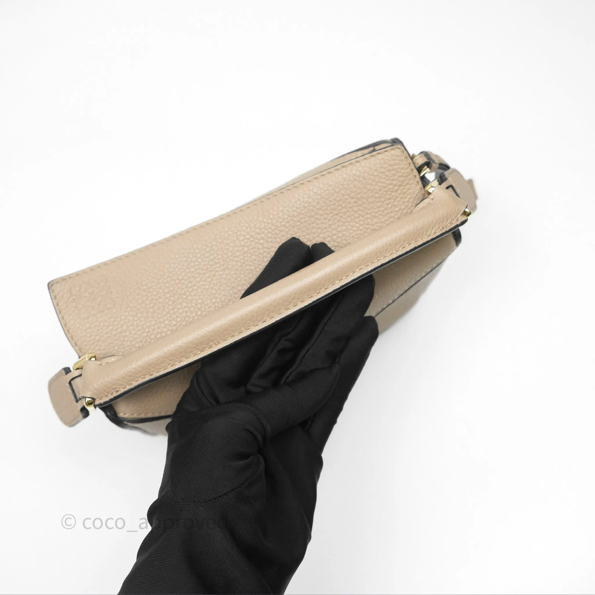 Loewe Mini Puzzle Bag Beige Calfskin