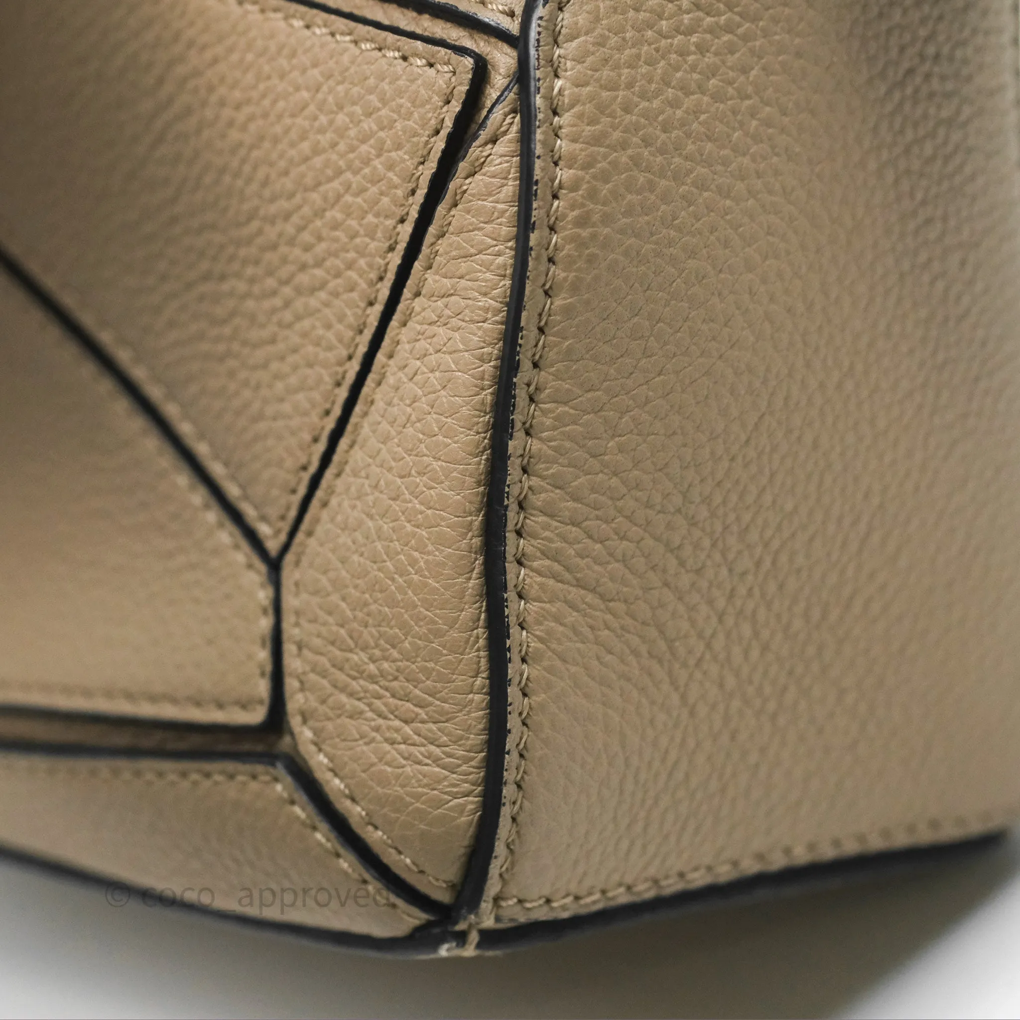 Loewe Mini Puzzle Bag Beige Calfskin