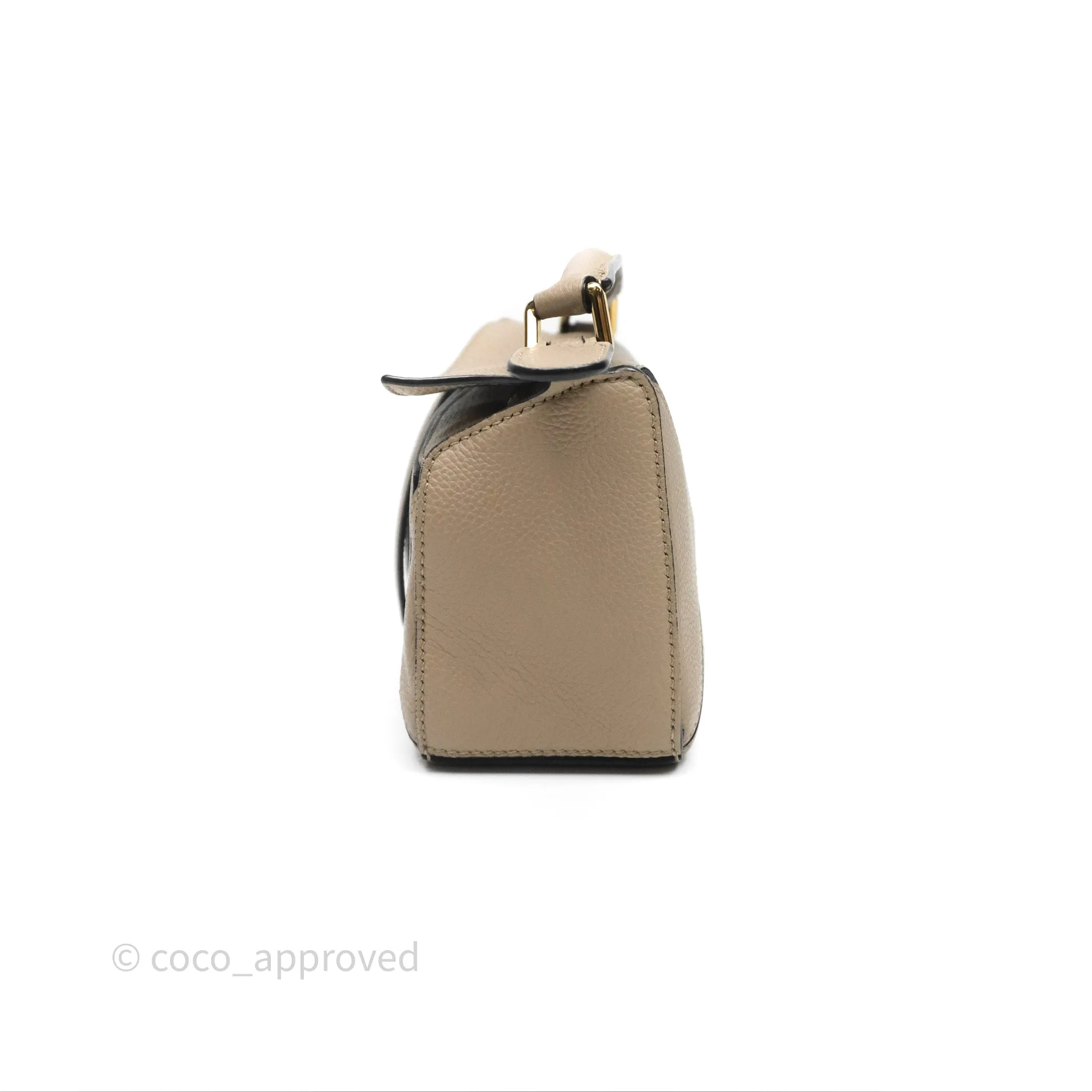 Loewe Mini Puzzle Bag Beige Calfskin