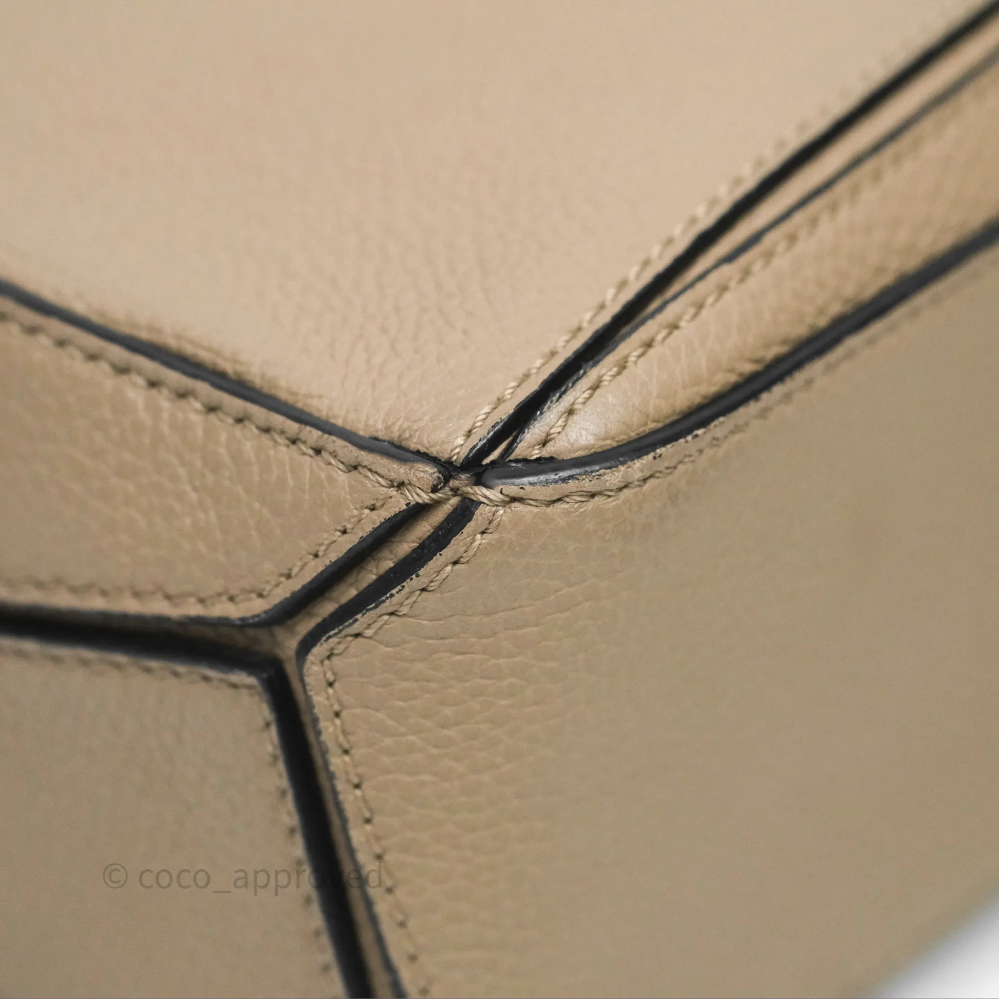 Loewe Mini Puzzle Bag Beige Calfskin